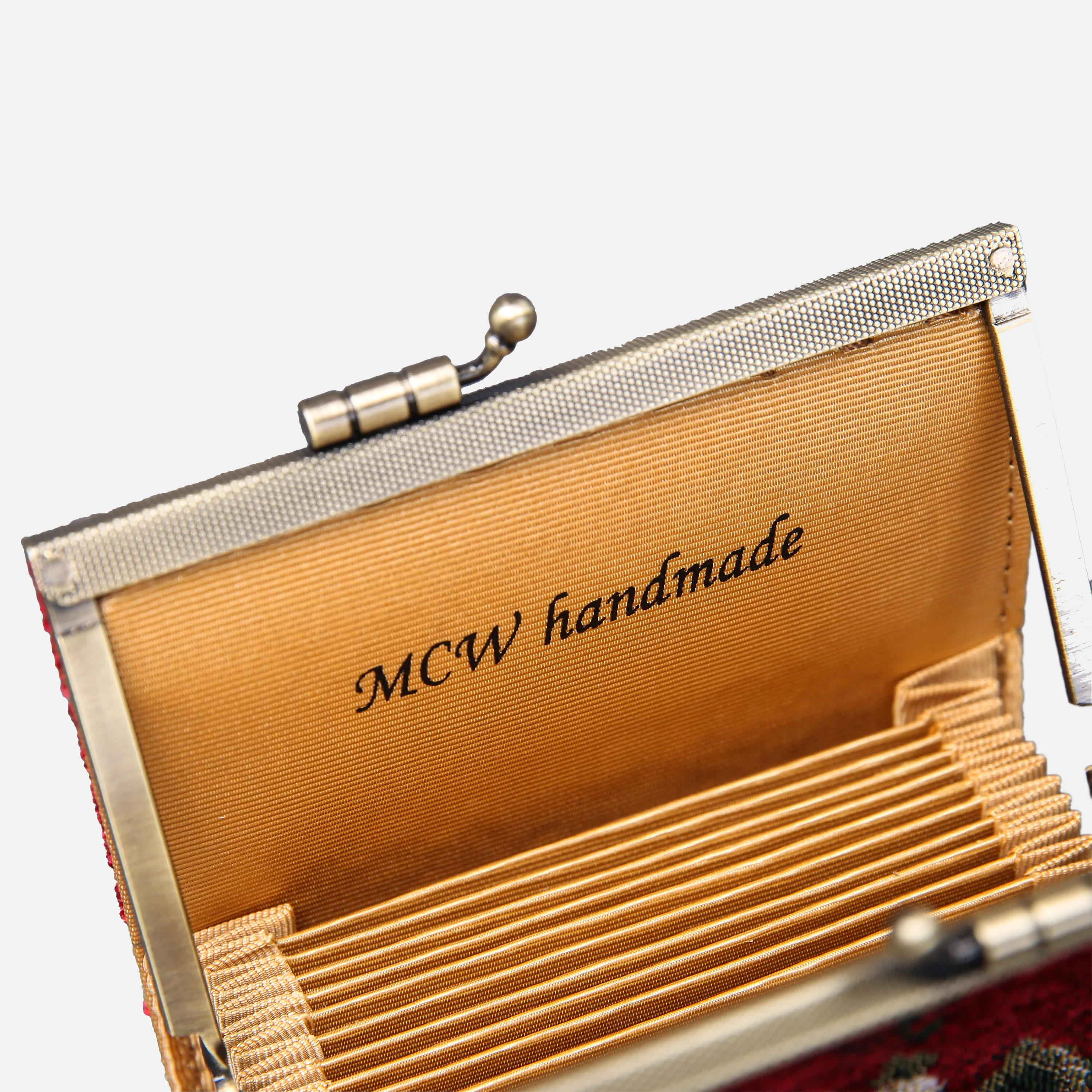 Floral Red Card Wallet - Image 7