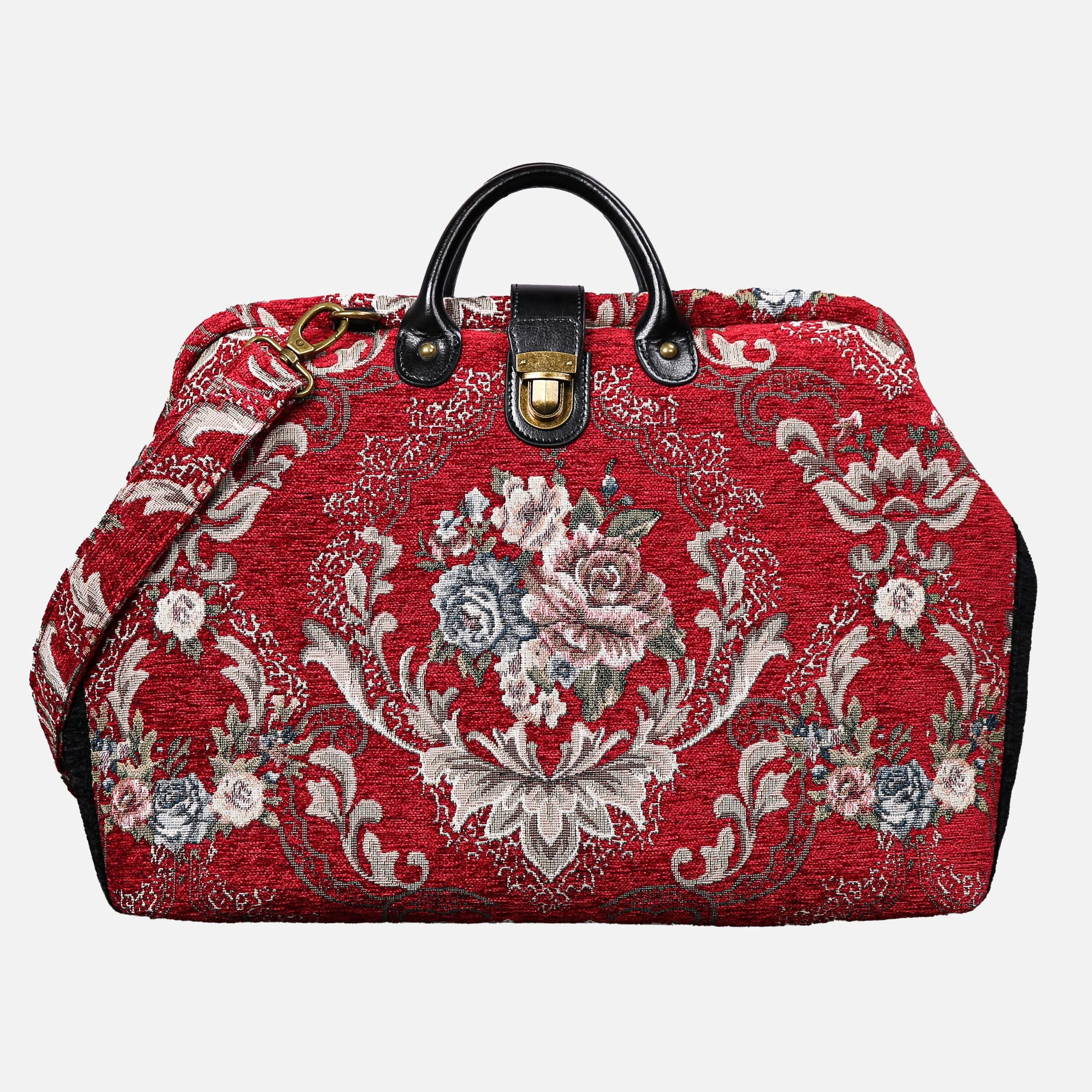 Floral Red Laptop Work Bag