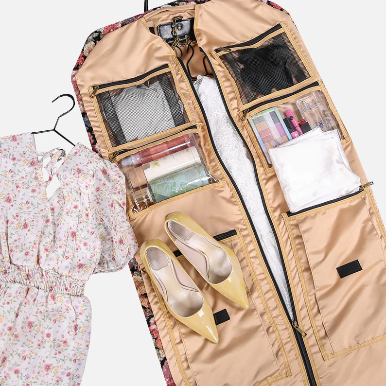 Floral Rose Carpet Garment Bag - Image 3