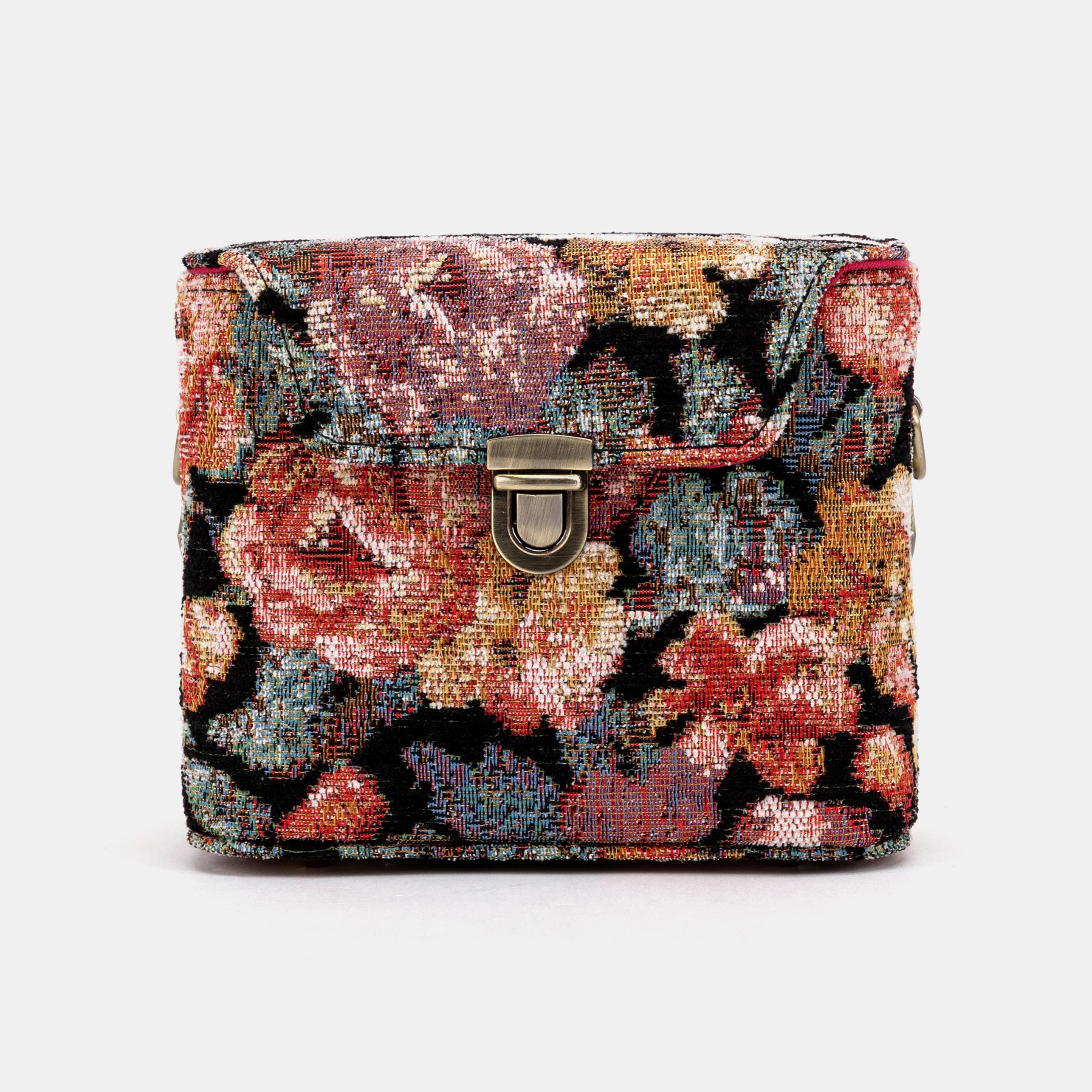 Floral Rose Emma Small Train Case Crossbody - Image 3