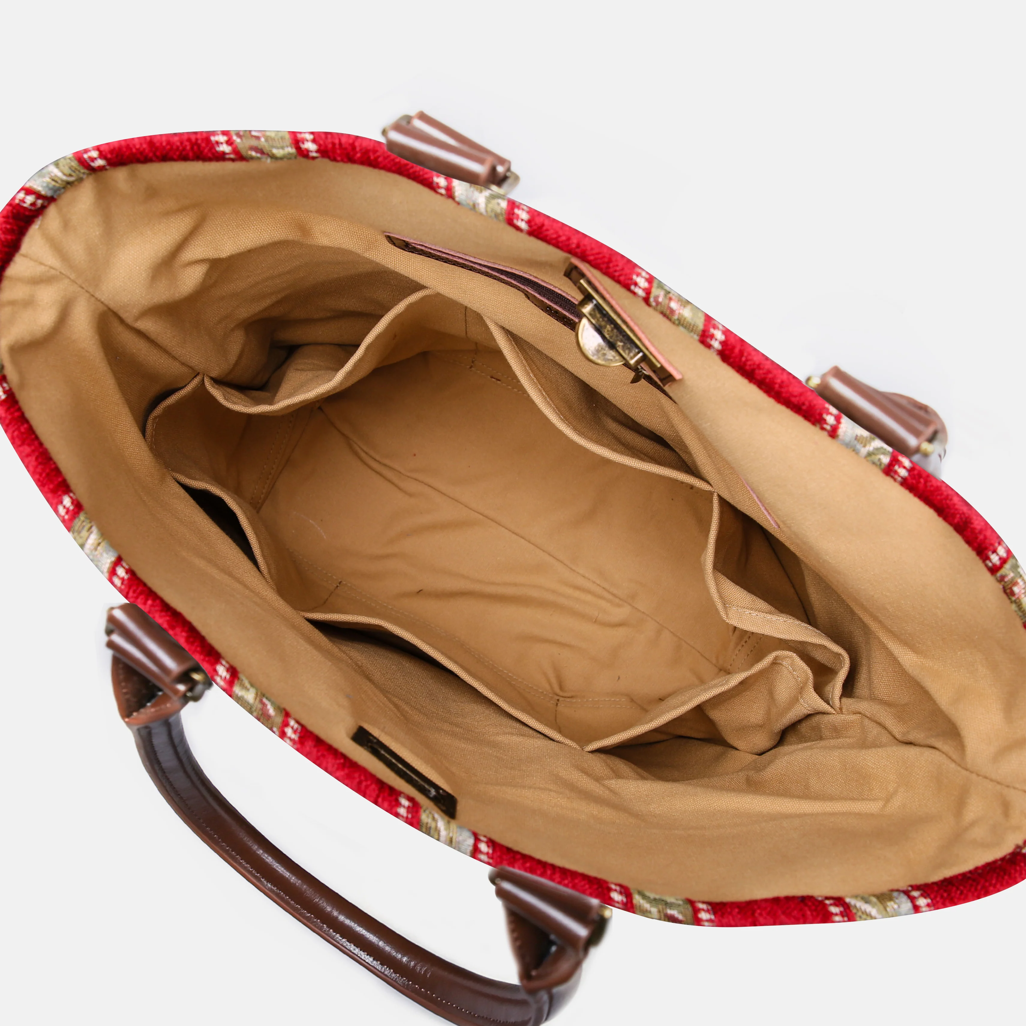 Floral Stripes Red Carpet Tote Shopper - Image 4