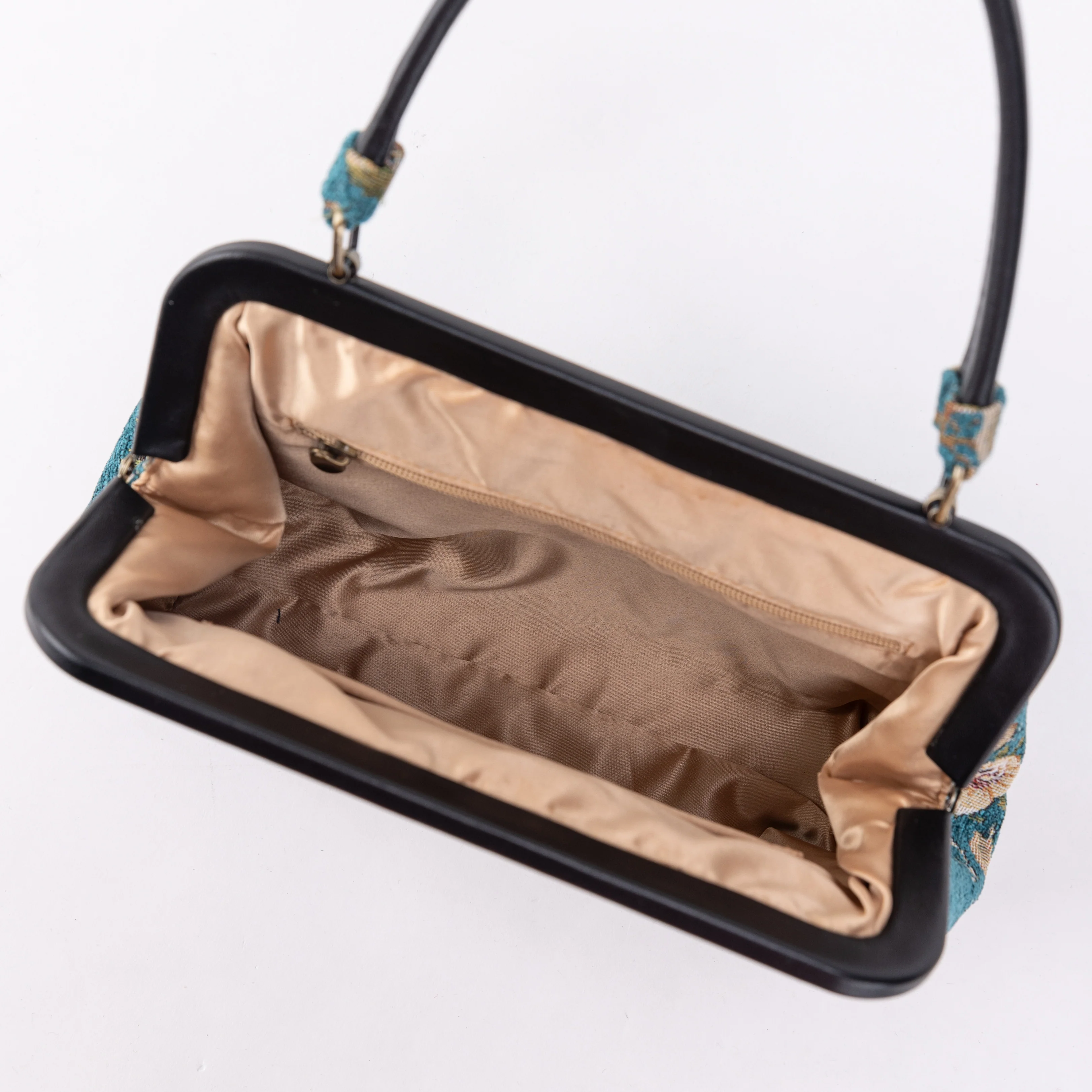 Floral Teal Alma Satchel - Image 2