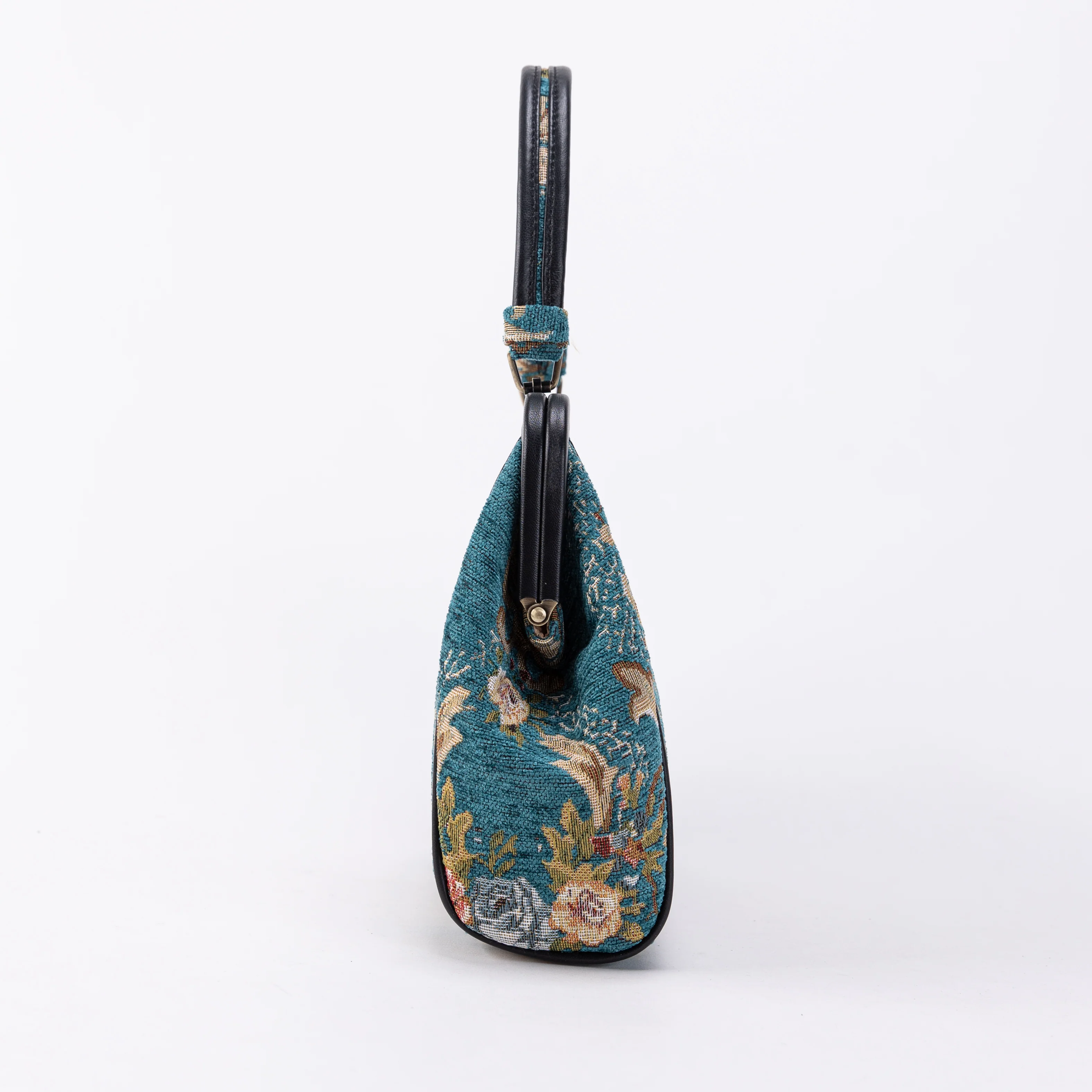 Floral Teal Alma Satchel - Image 4