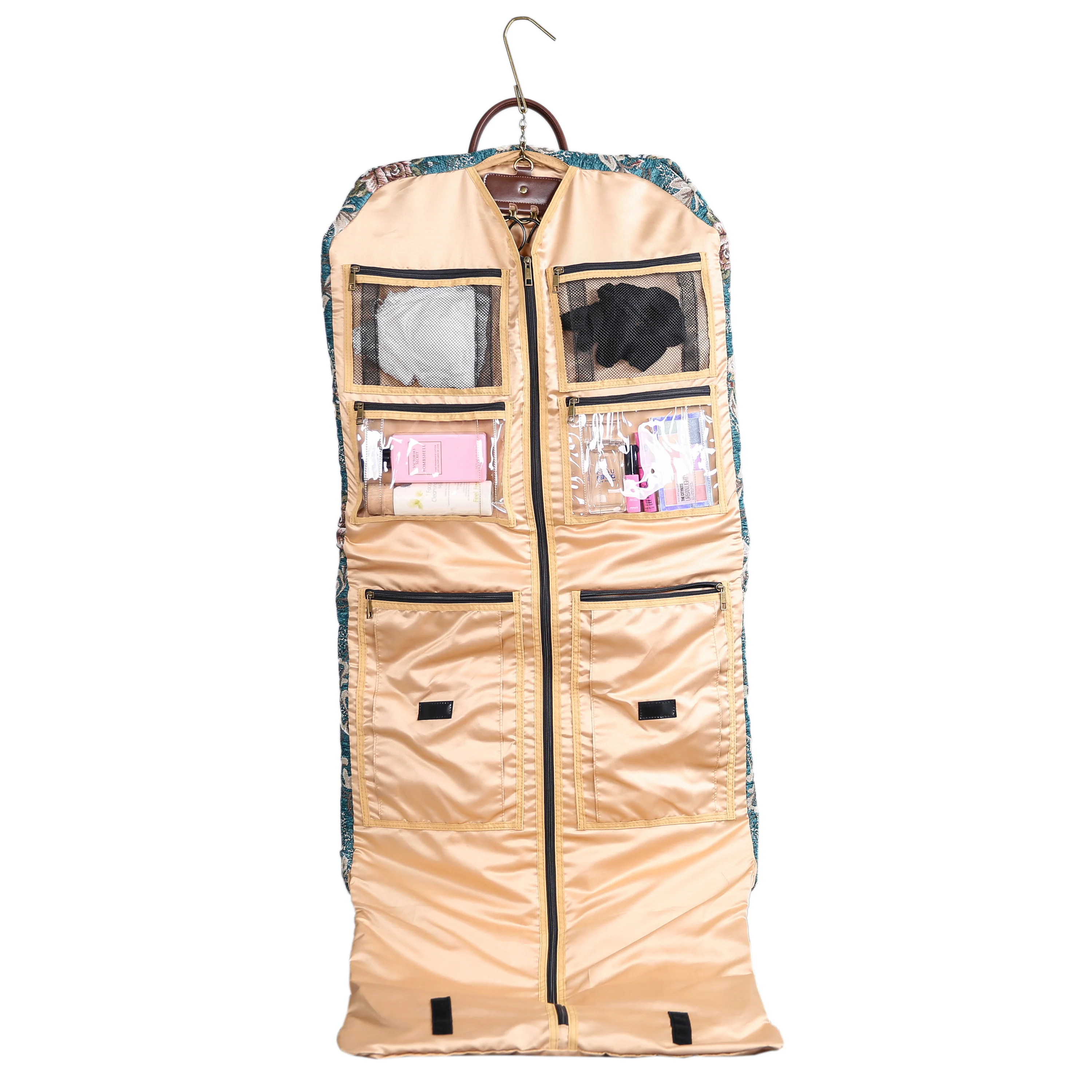 Floral Teal Carpet Garment Bag - Image 5