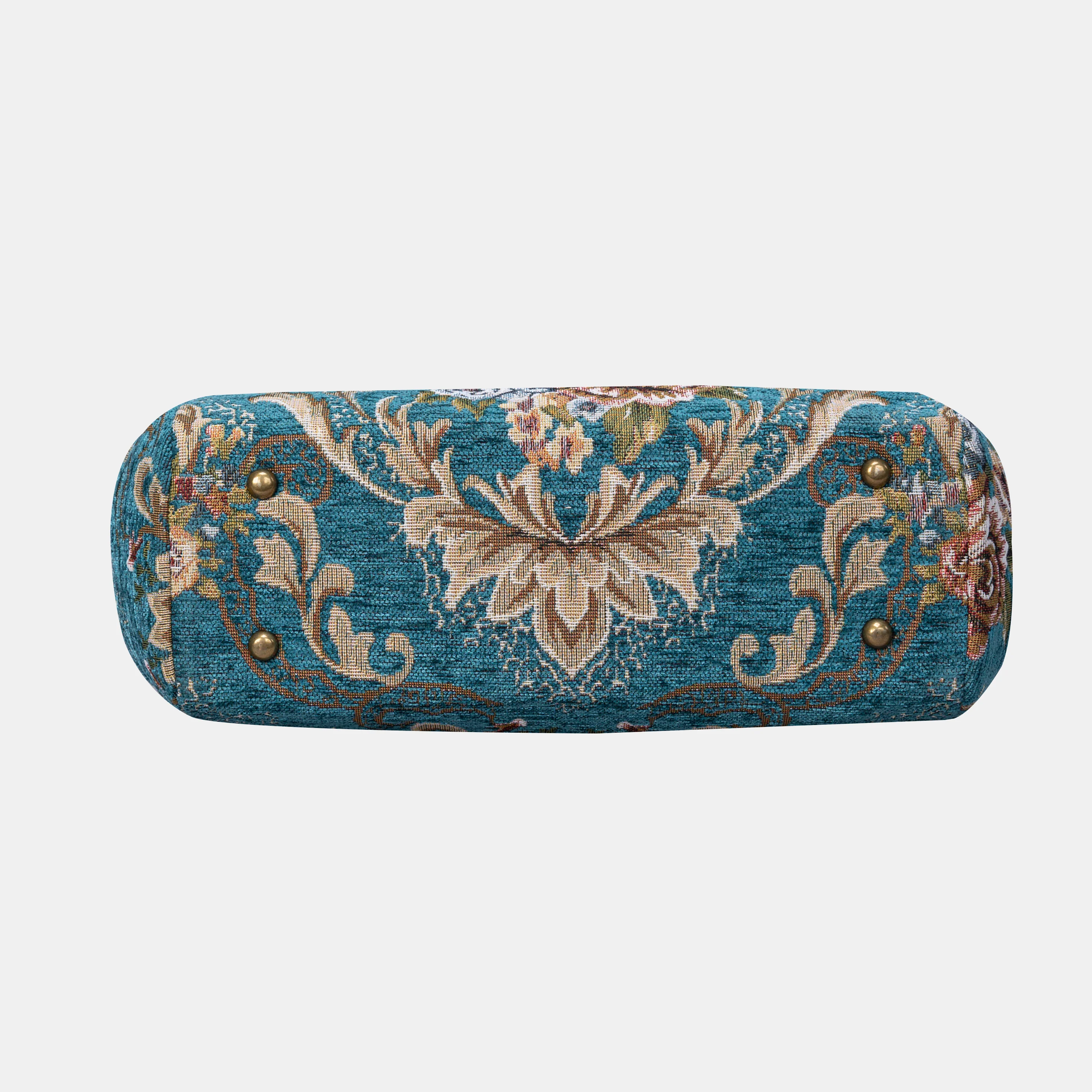 Floral Teal Shoulder Bag - Image 6