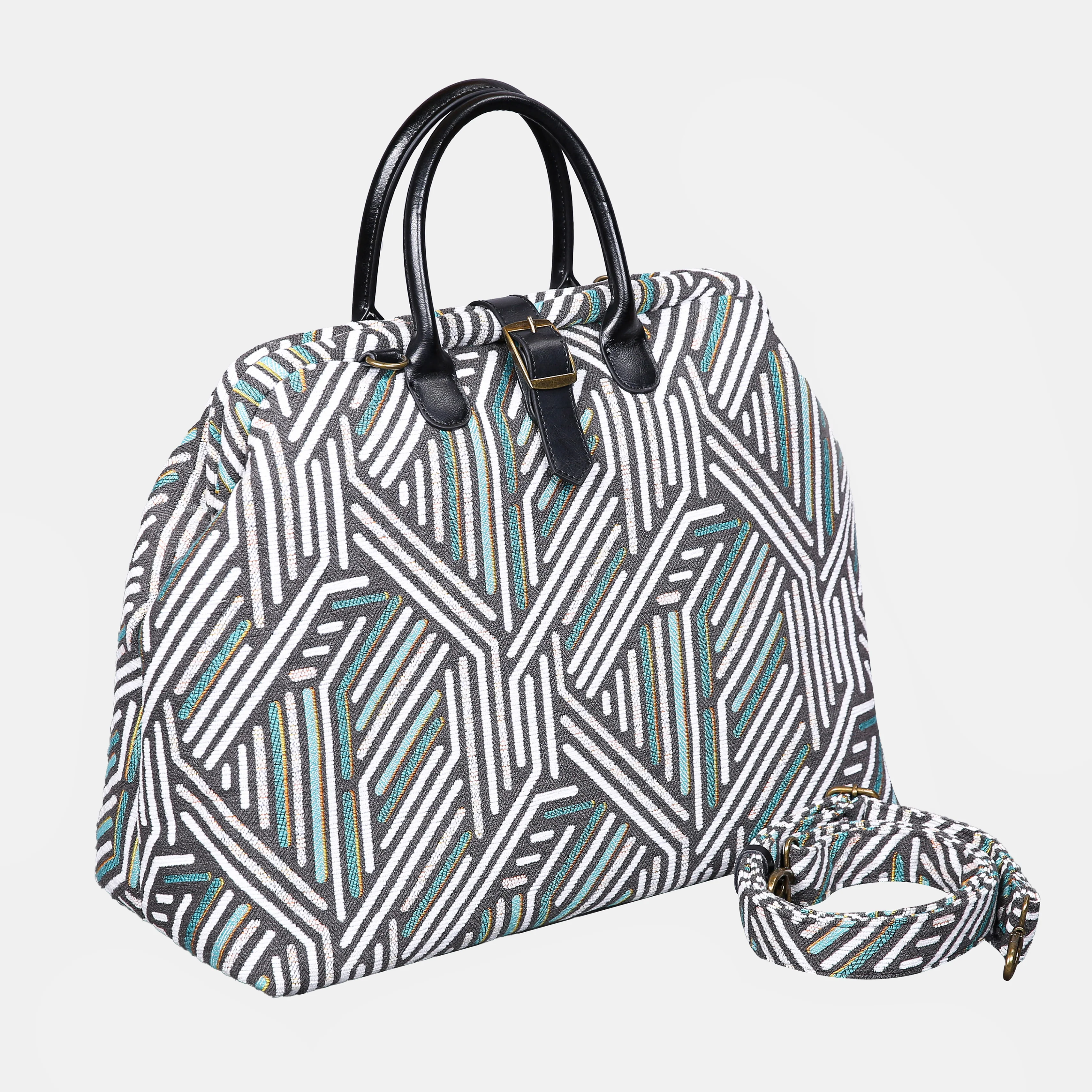 Geometric Green Mary Poppins Weekender - Image 2