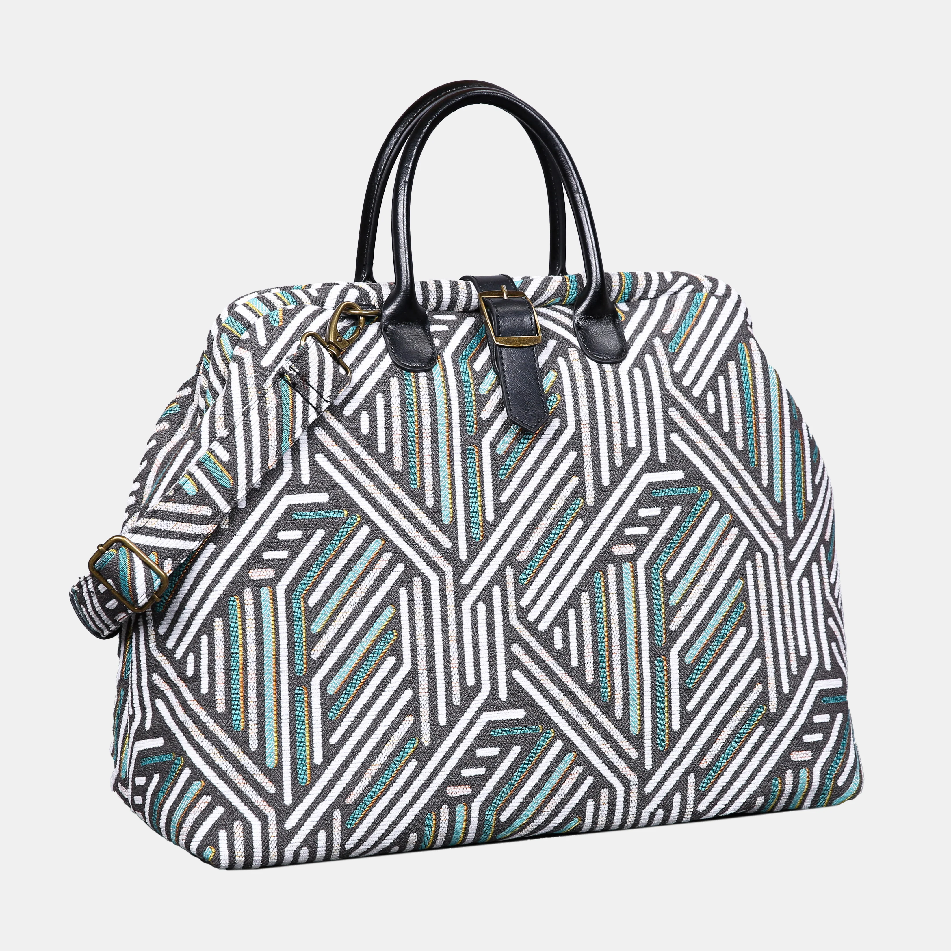 Geometric Green Mary Poppins Weekender - Image 3