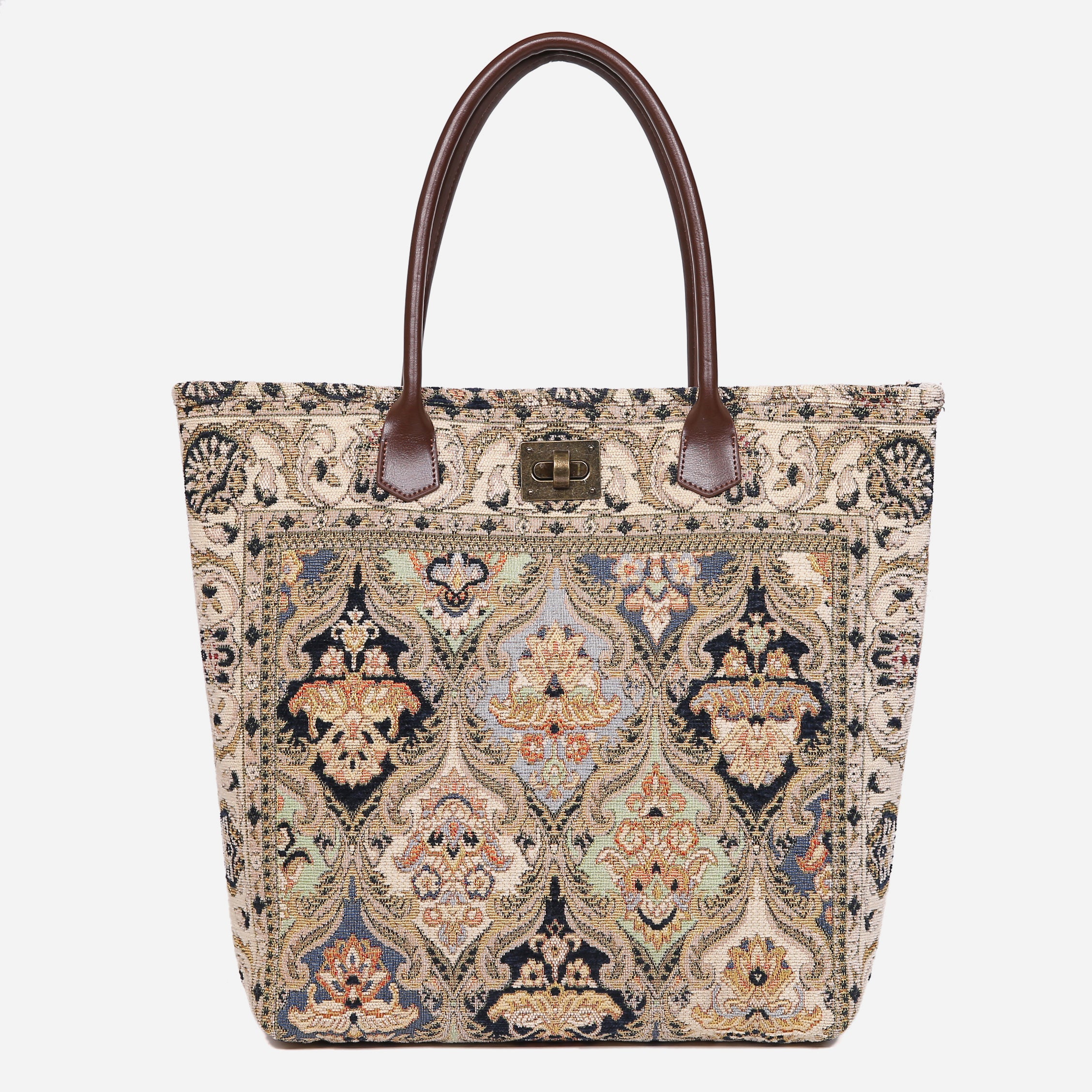 Golden Age Navy Carpet Tote Shopper