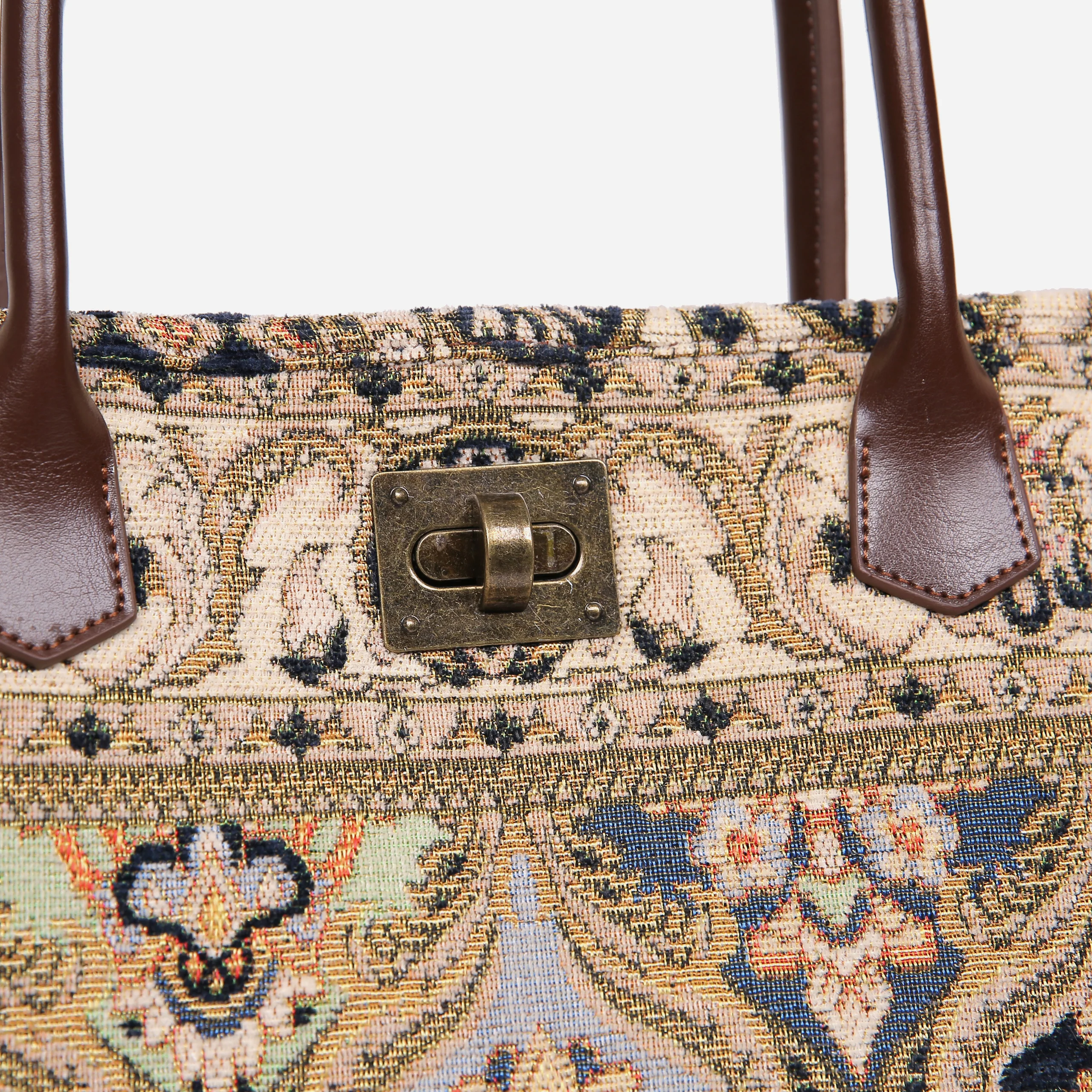 Golden Age Navy Carpet Tote Shopper - Image 6