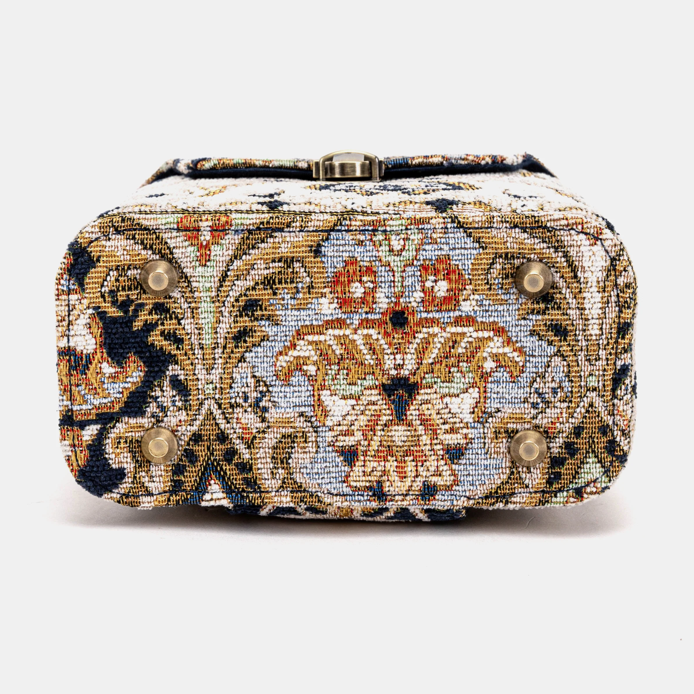 Golden Age Navy Emma Small Train Case Crossbody - Image 10