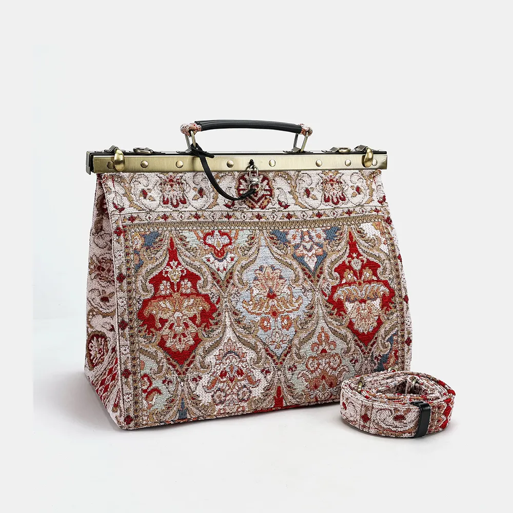 Golden Age Red Celine Carpet Gladstone Bag