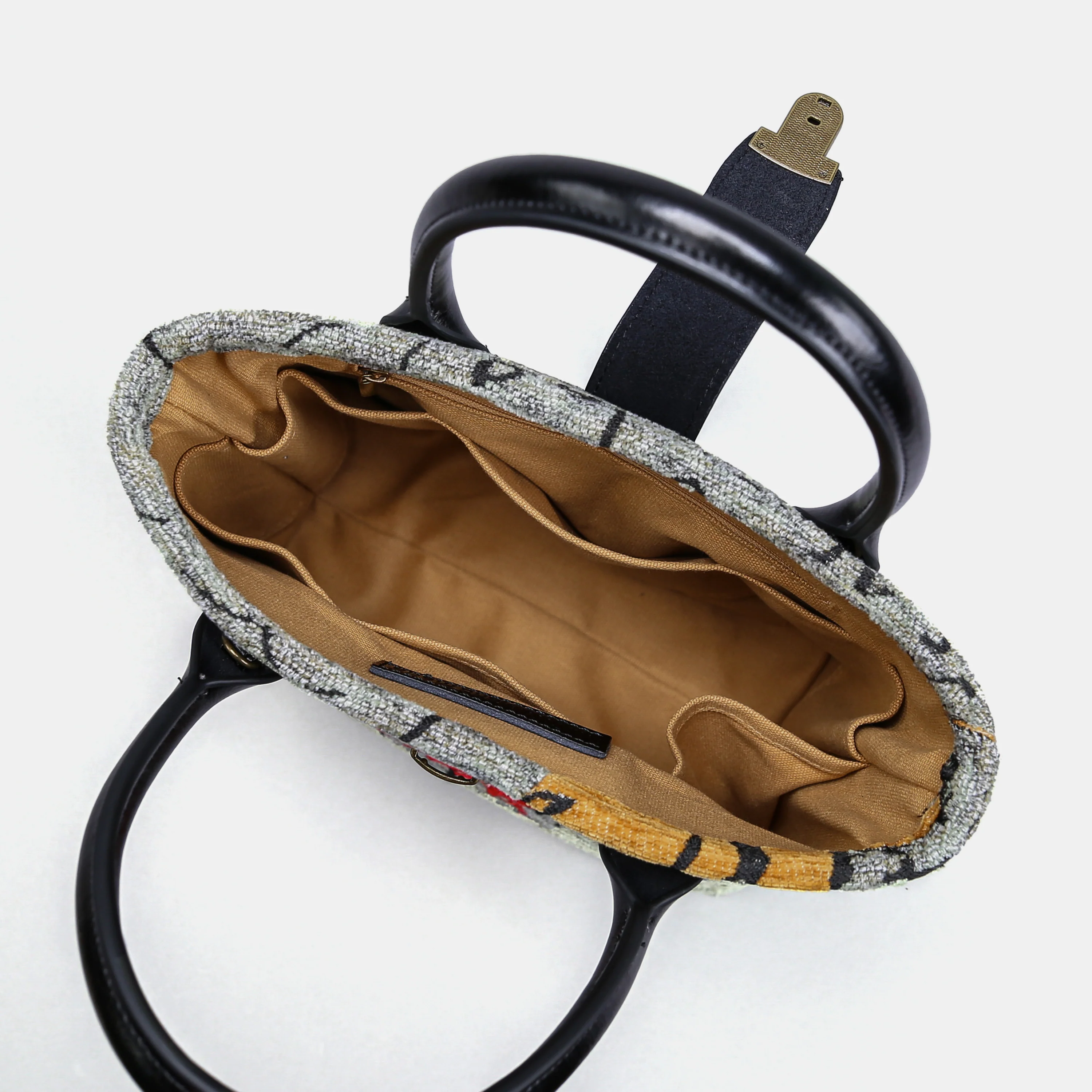 Here Be Dragons Tuck Lock Carpet Satchel - Image 6