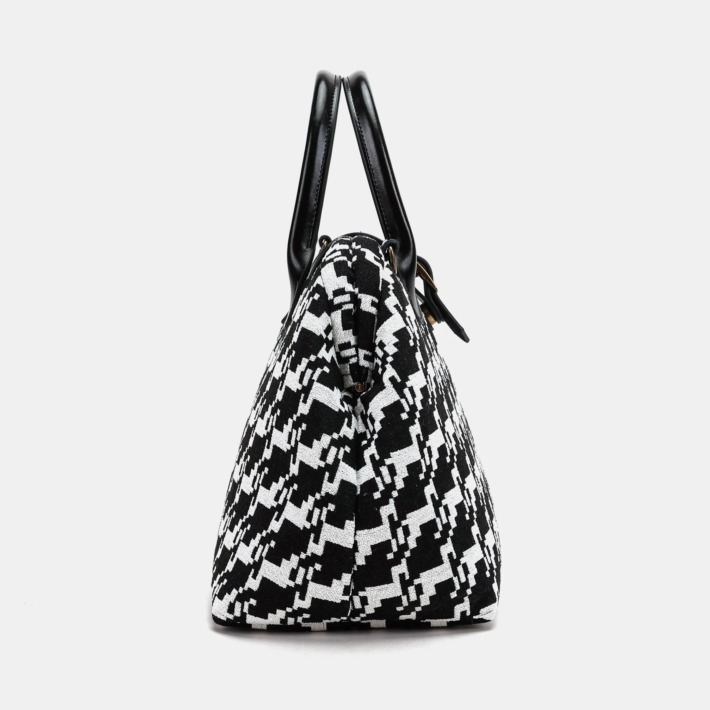 Houndstooth Carpet Handbag Purse - Image 3