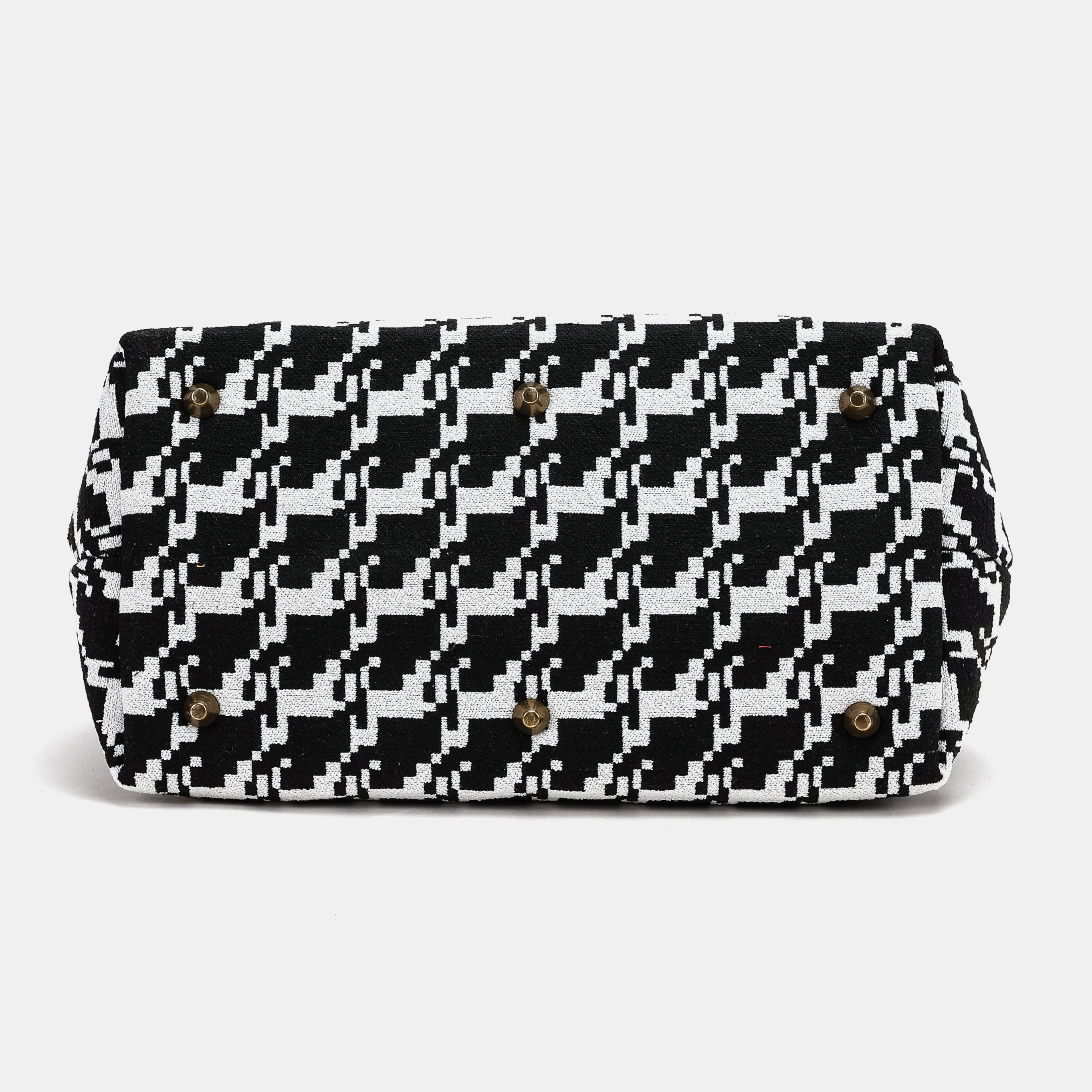 Houndstooth Carpet Handbag Purse - Image 5