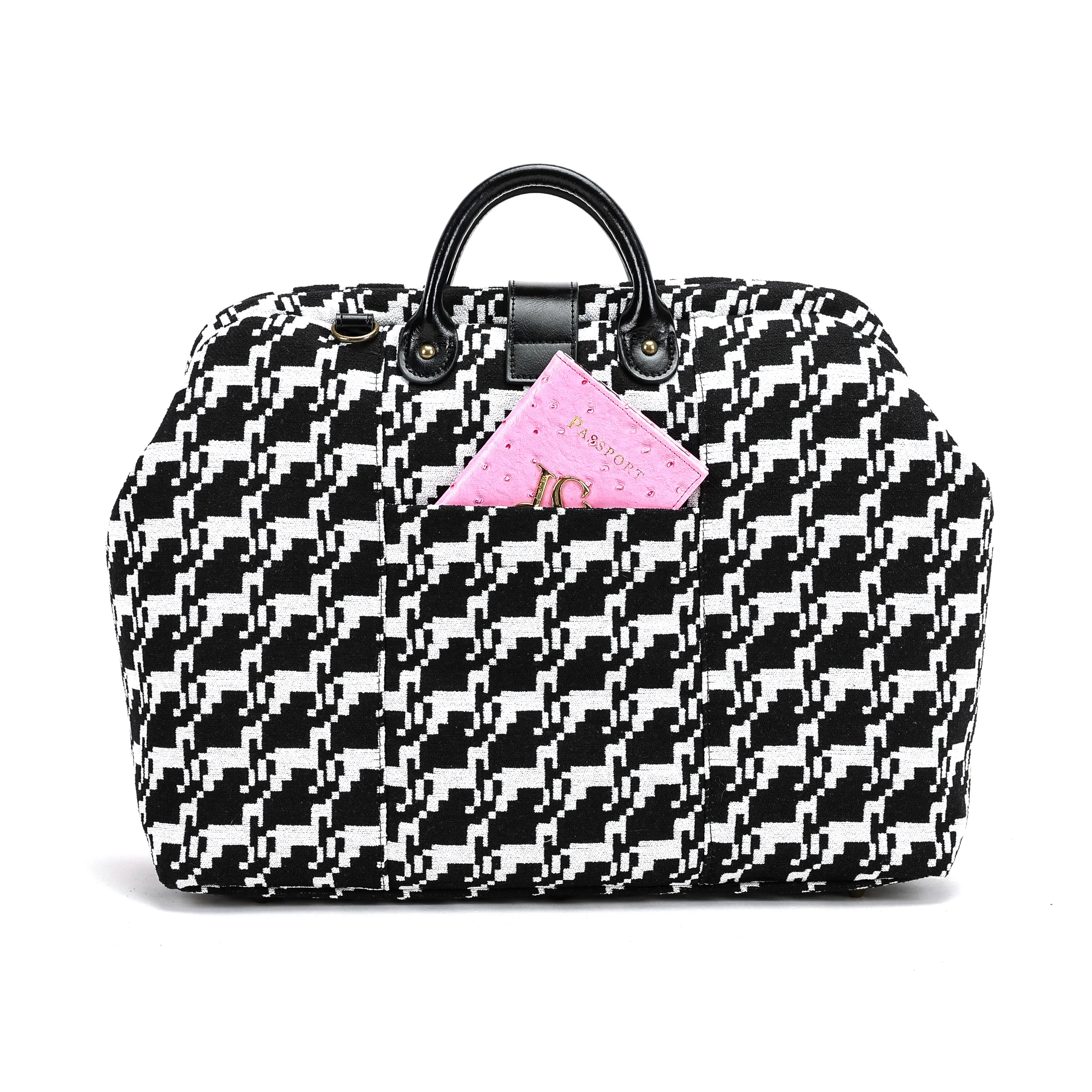 Houndstooth Laptop Work Bag - Image 4