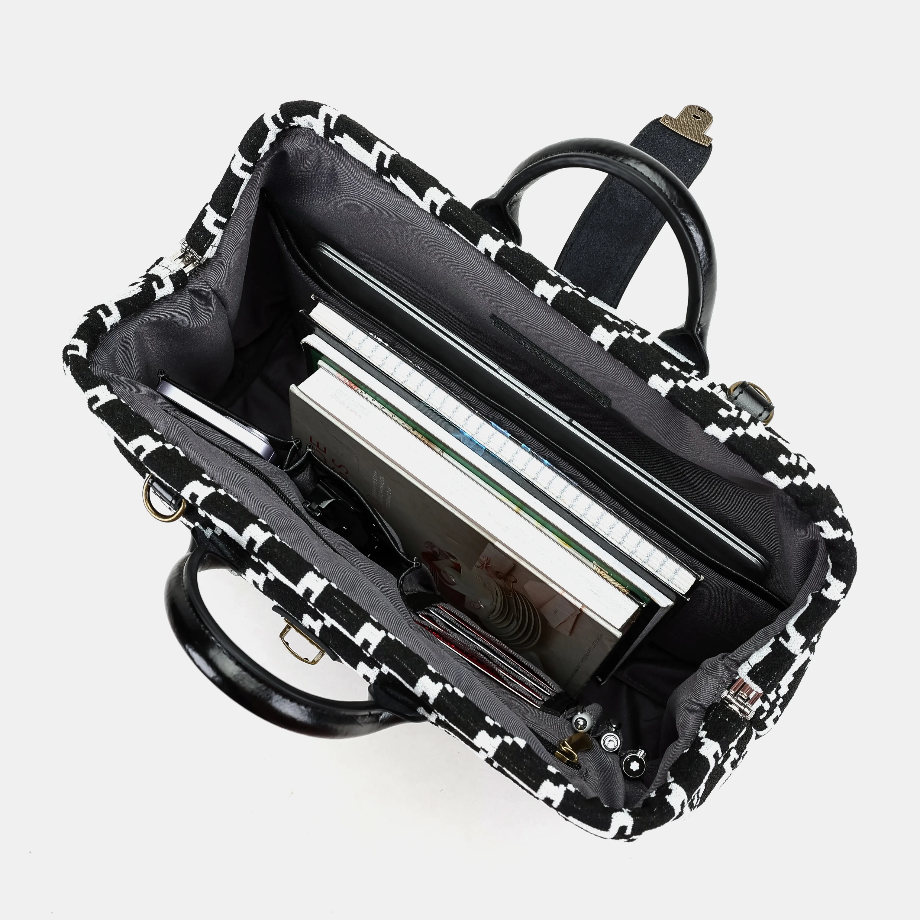 Houndstooth Laptop Work Bag - Image 8