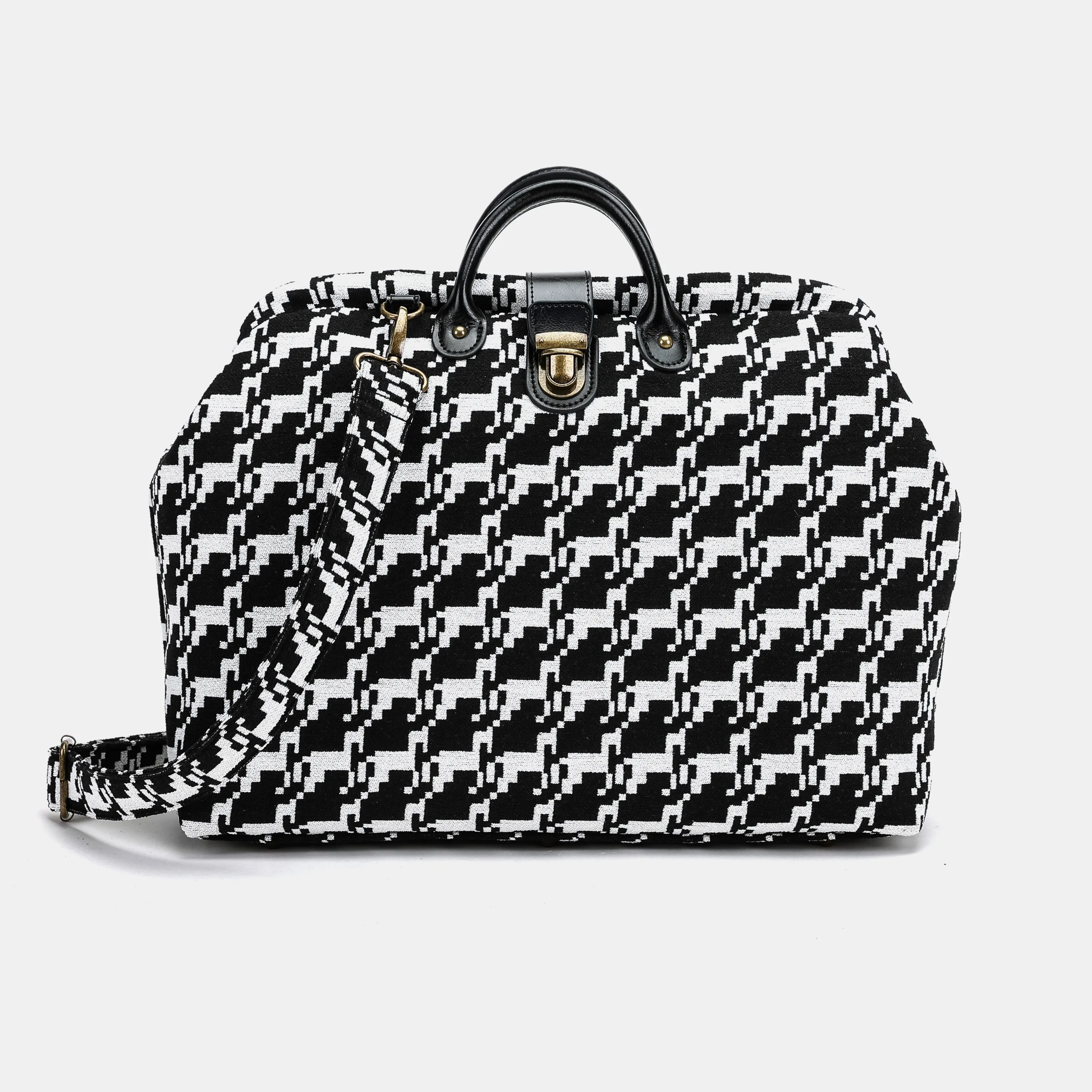 Houndstooth Laptop Work Bag - Image 9