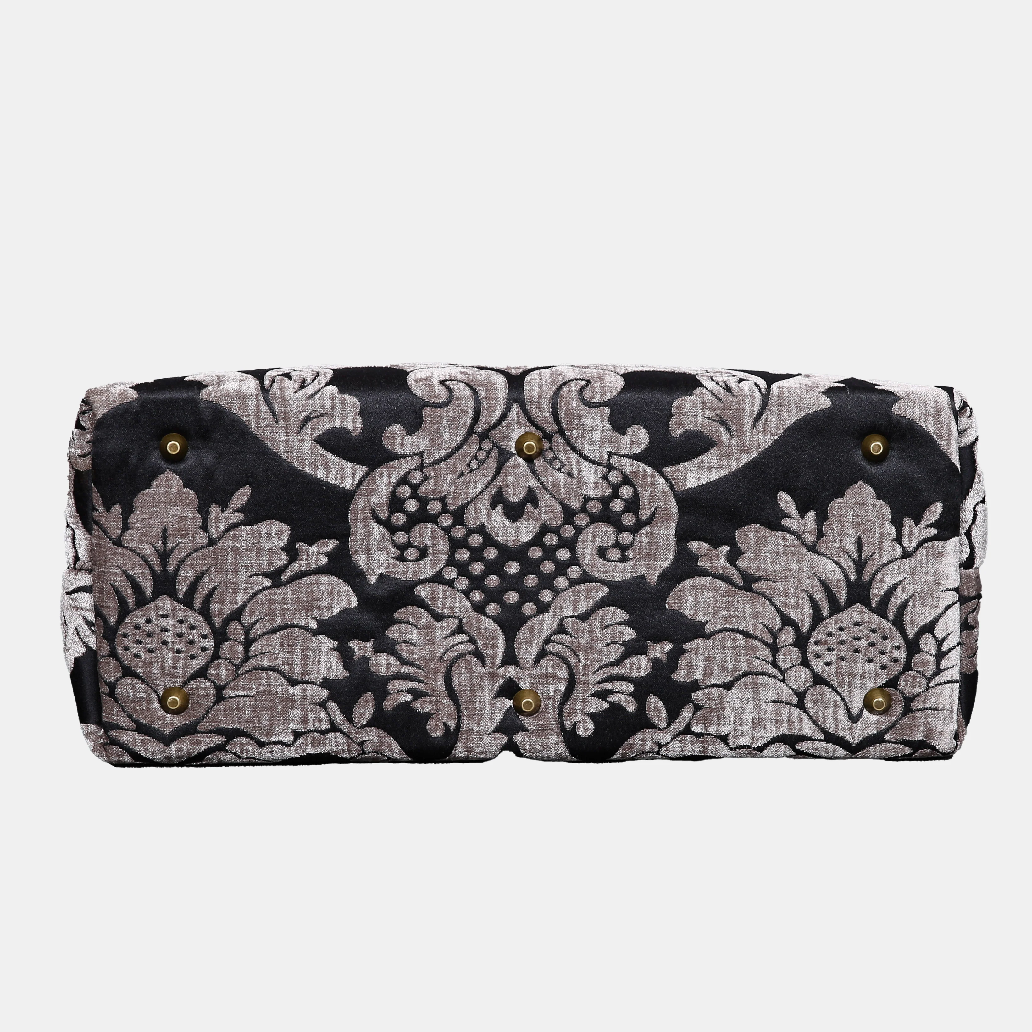 Luxury Damask Ivory Mary Poppins Weekender - Image 5