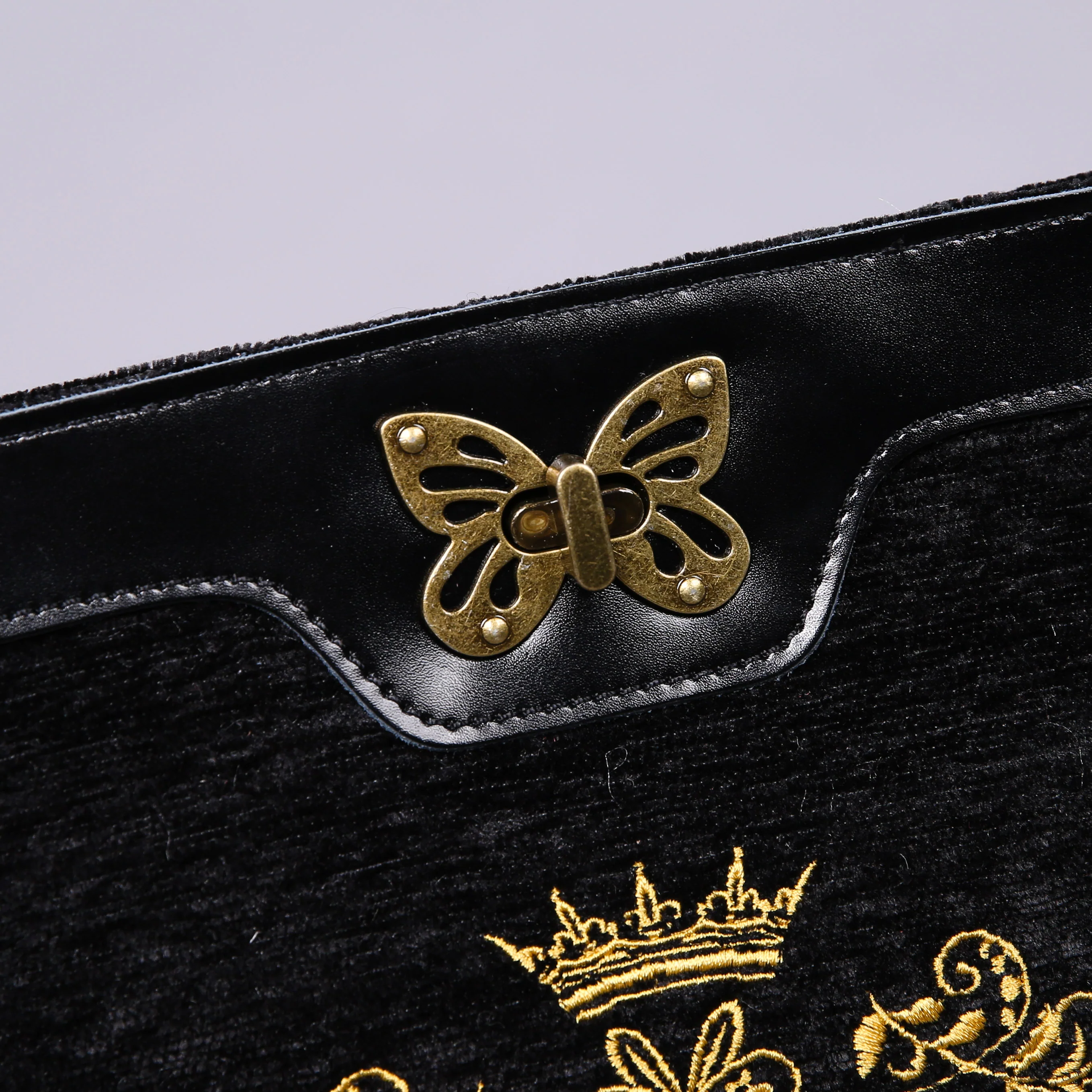 Luxury Monogrammed Black Butterfly Crossbody Bag ( Single Name ) - Image 5