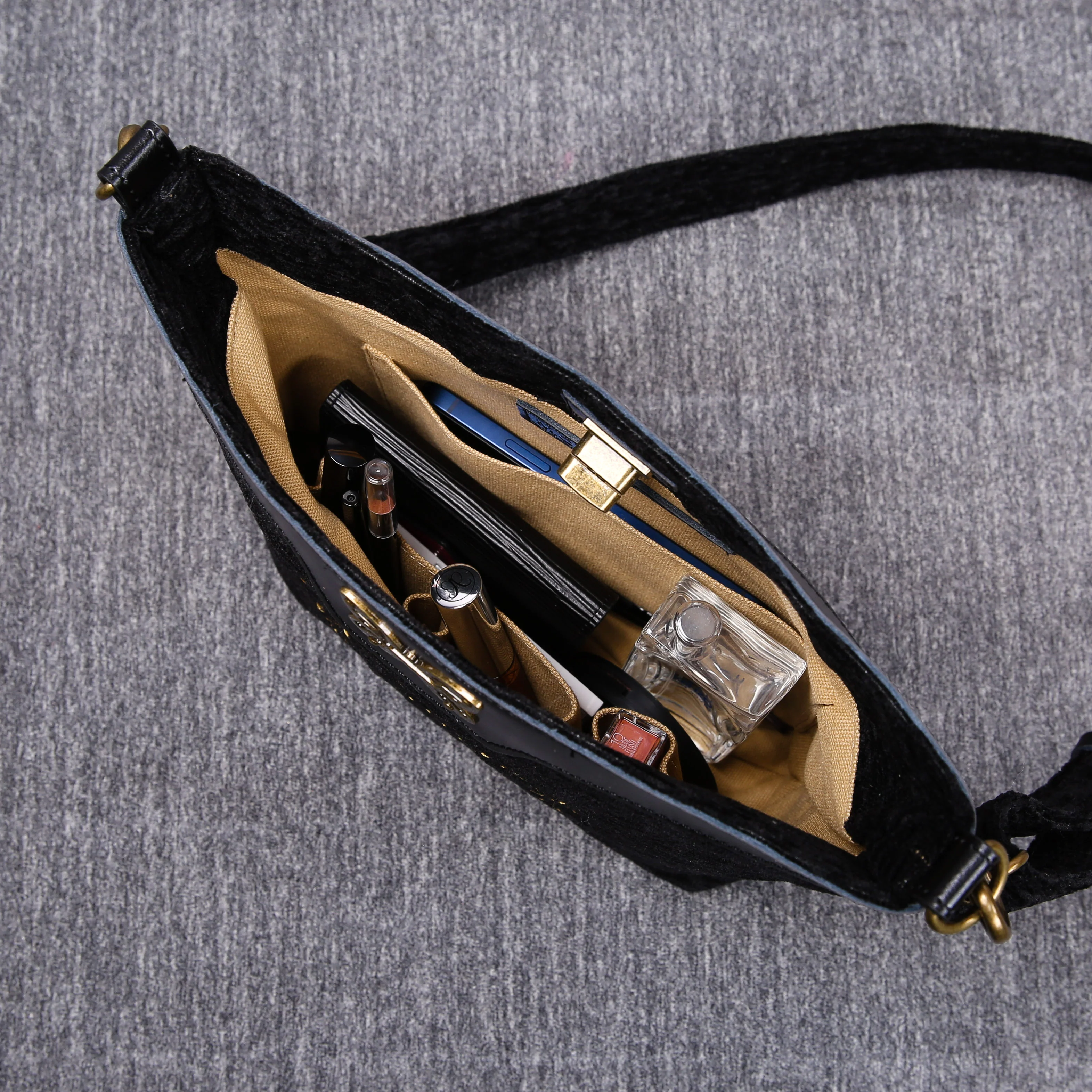 Luxury Monogrammed Black Butterfly Crossbody Bag ( Single Name ) - Image 8