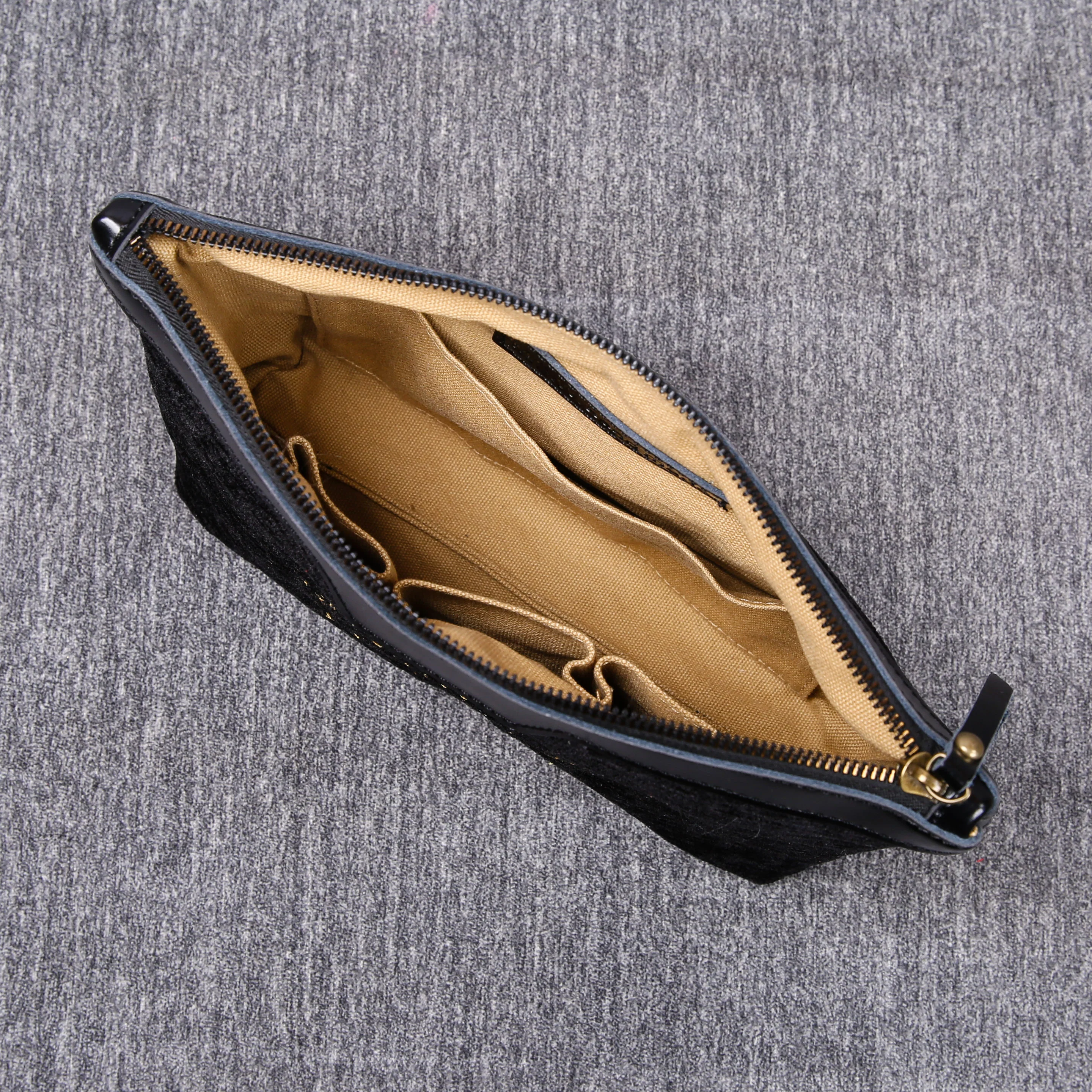 Luxury Monogrammed Black Make up Bag - Image 9
