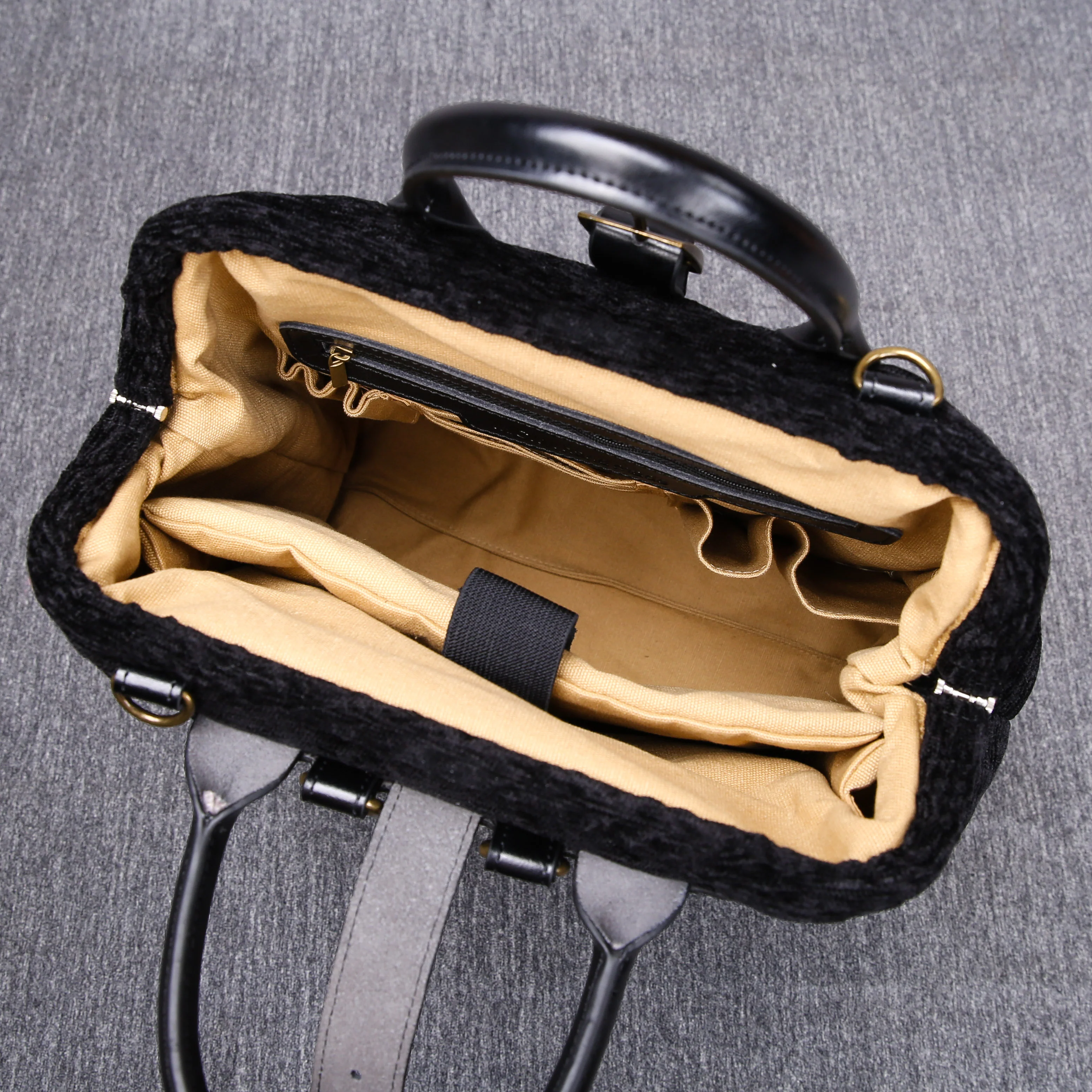 Luxury Monogrammed Black Multi-Functional Backpack - Image 16