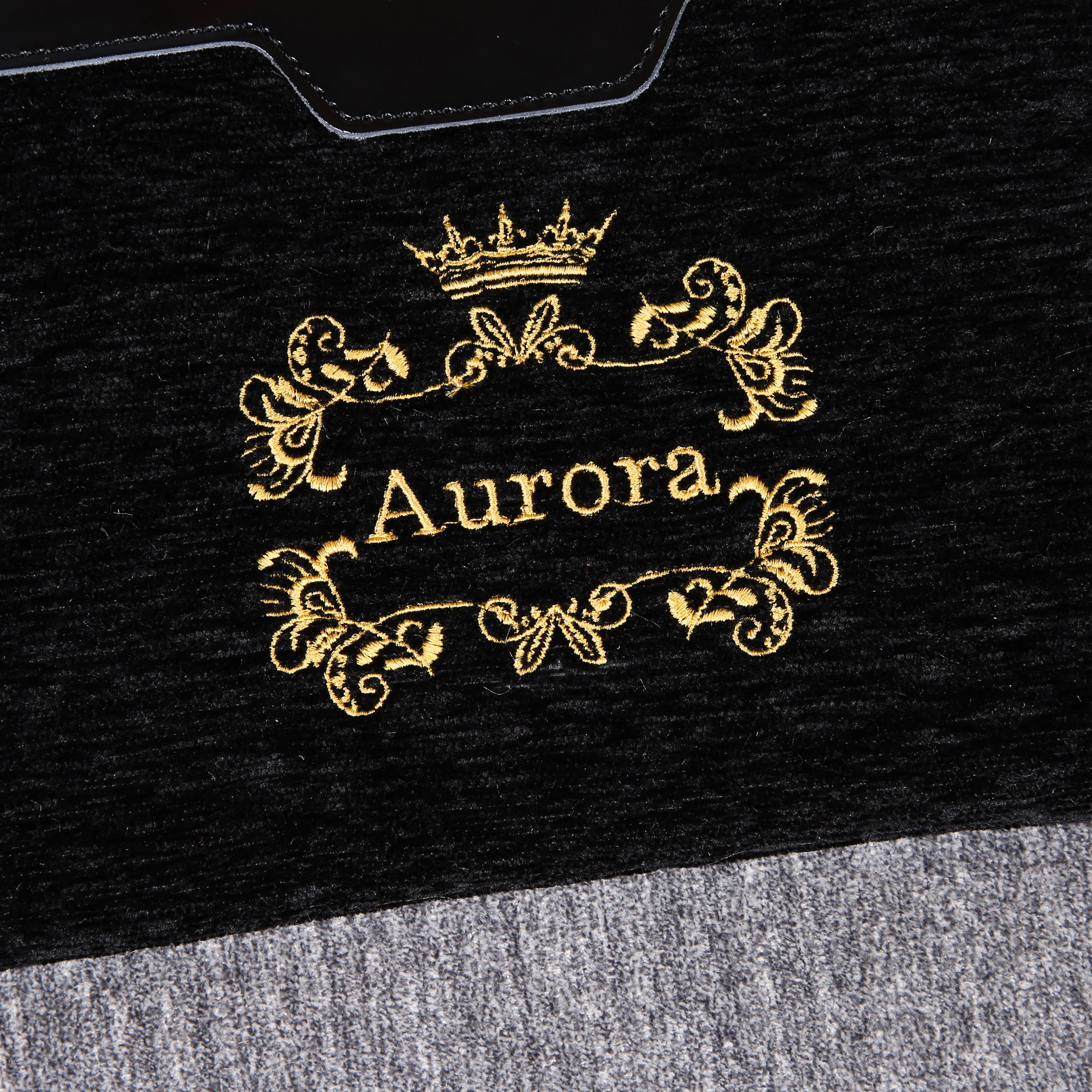 Luxury Monogrammed Black Wristlet Clutch ( Single Name ) - Image 3