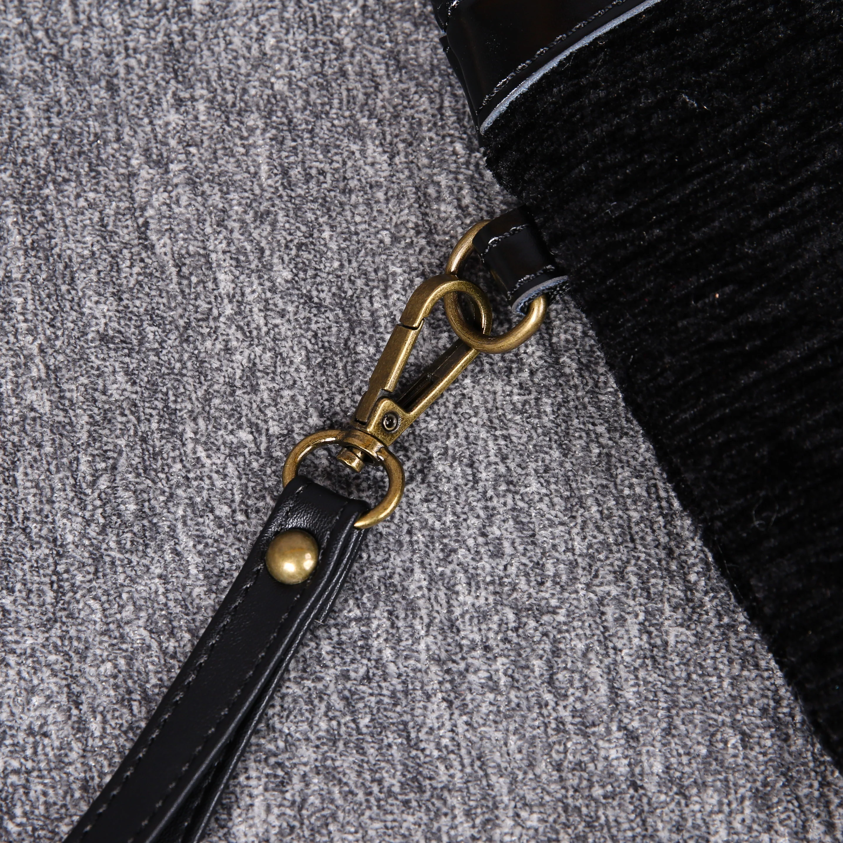 Luxury Monogrammed Black Wristlet Clutch ( Single Name ) - Image 4
