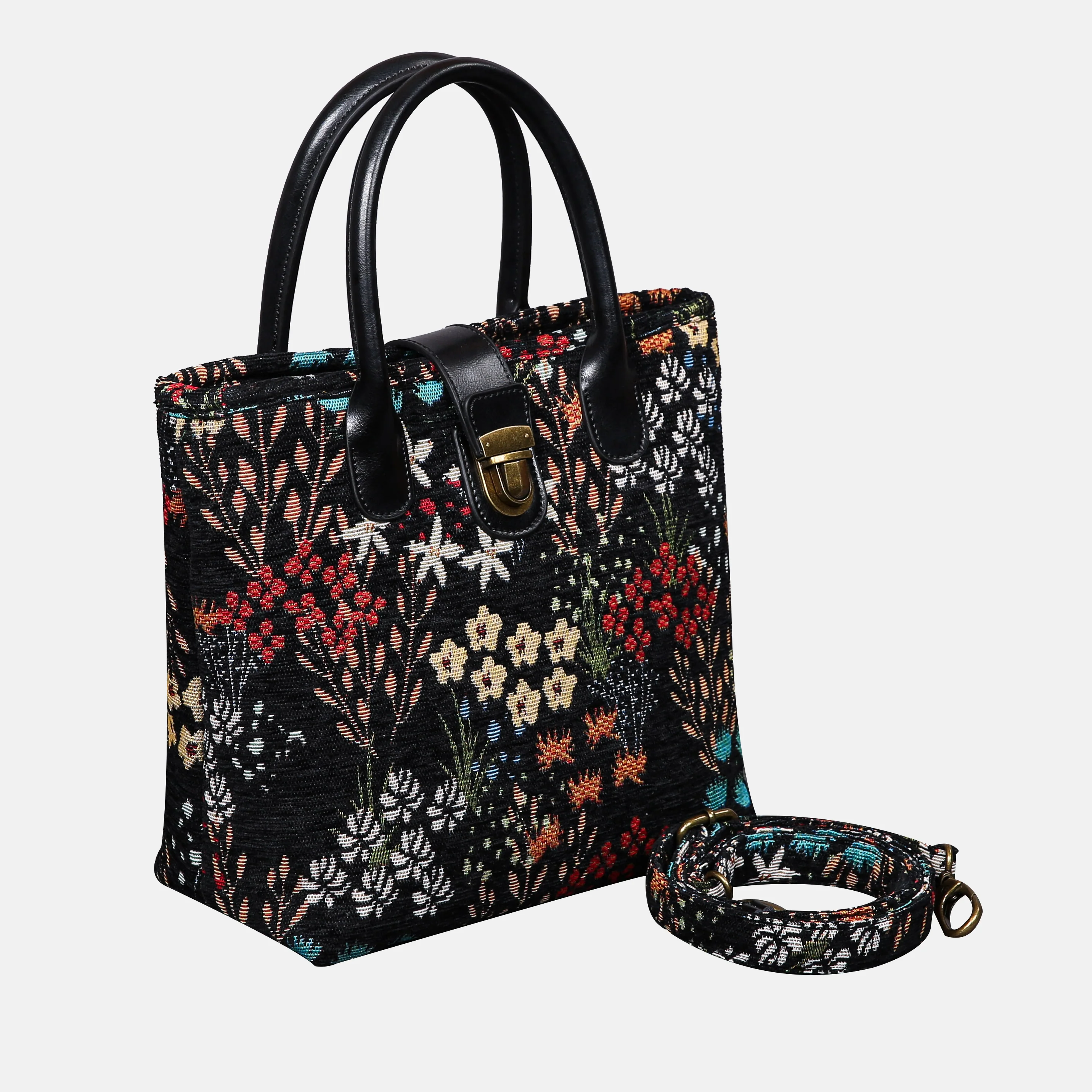 Night Garden Tuck Lock Carpet Satchel - Image 2