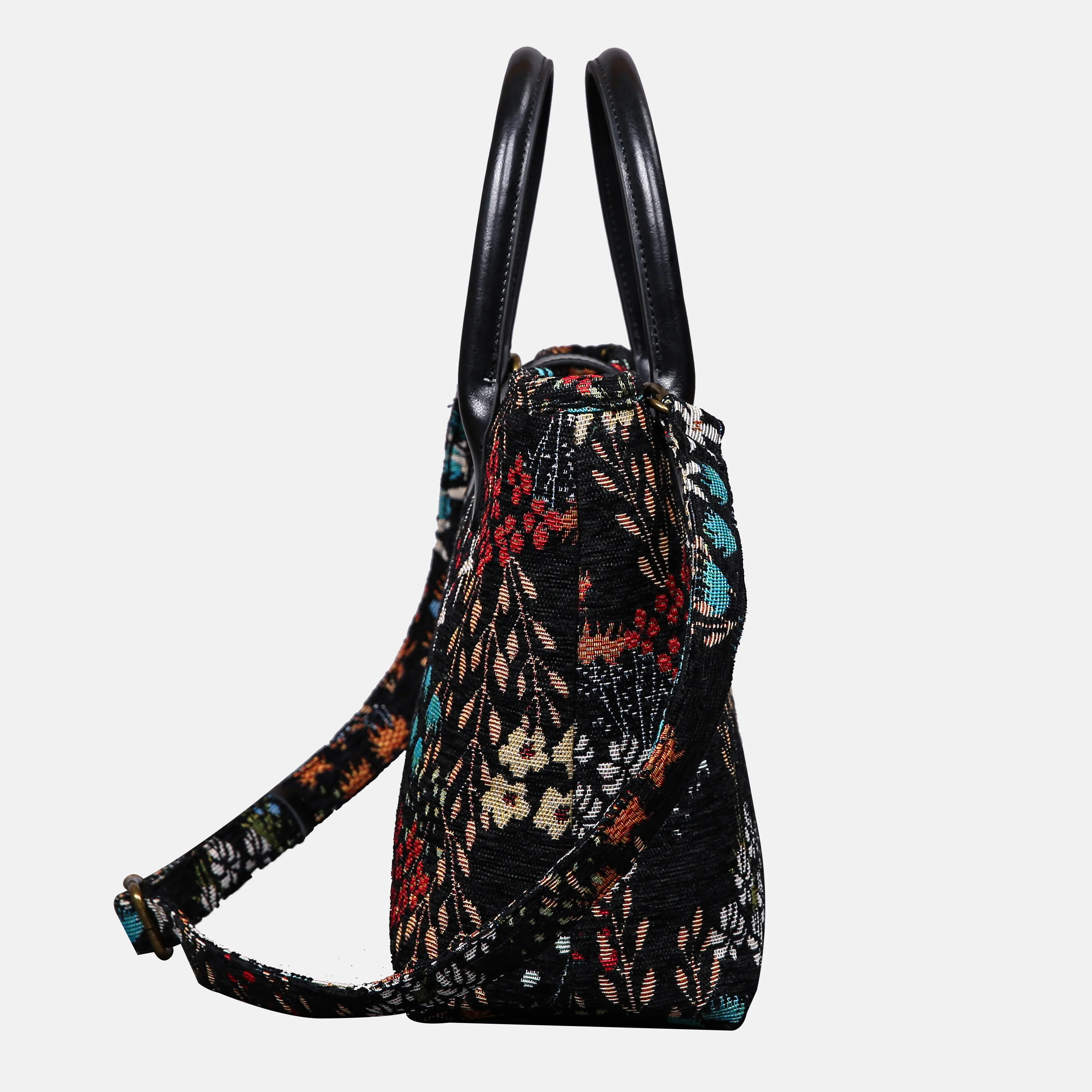 Night Garden Tuck Lock Carpet Satchel - Image 3