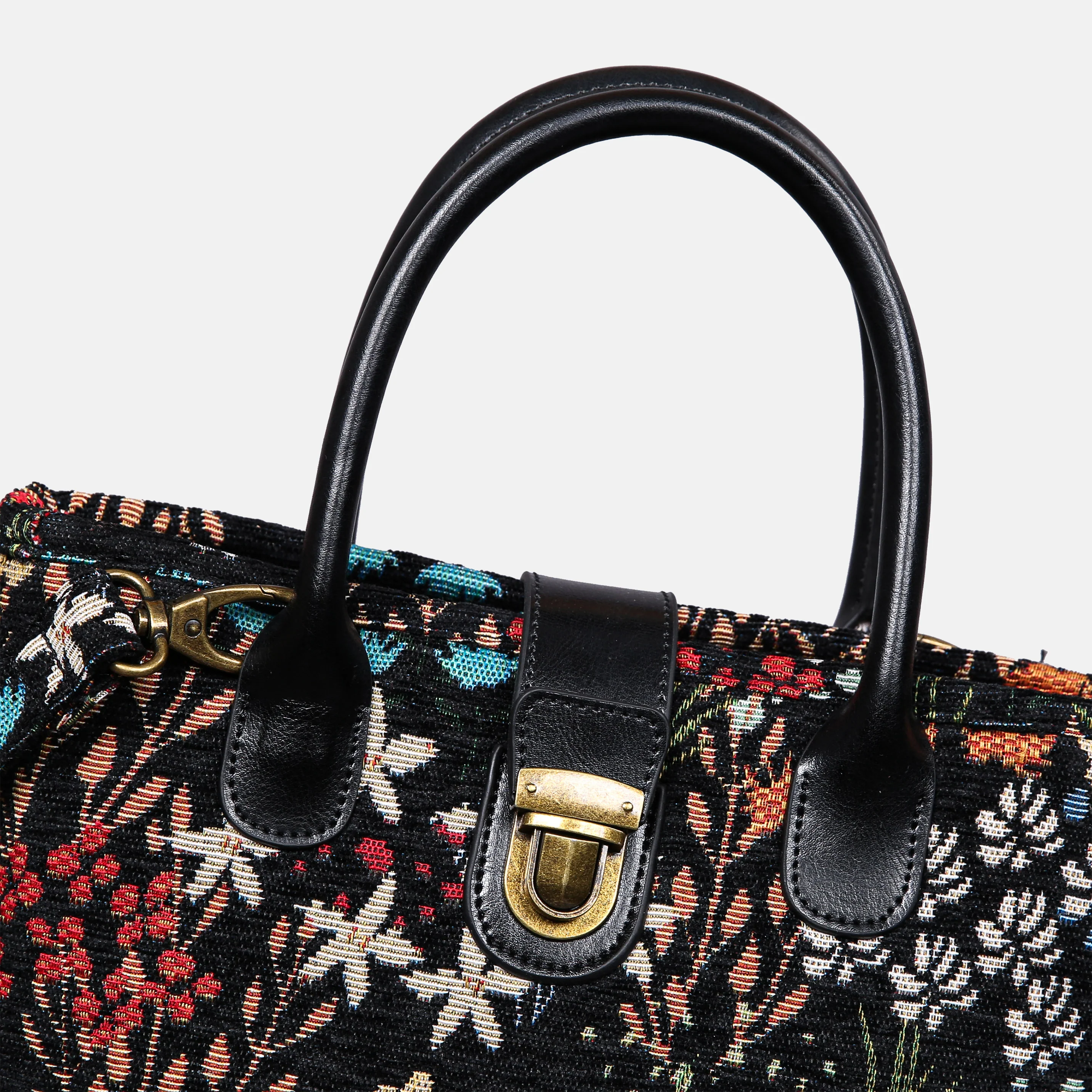 Night Garden Tuck Lock Carpet Satchel - Image 4