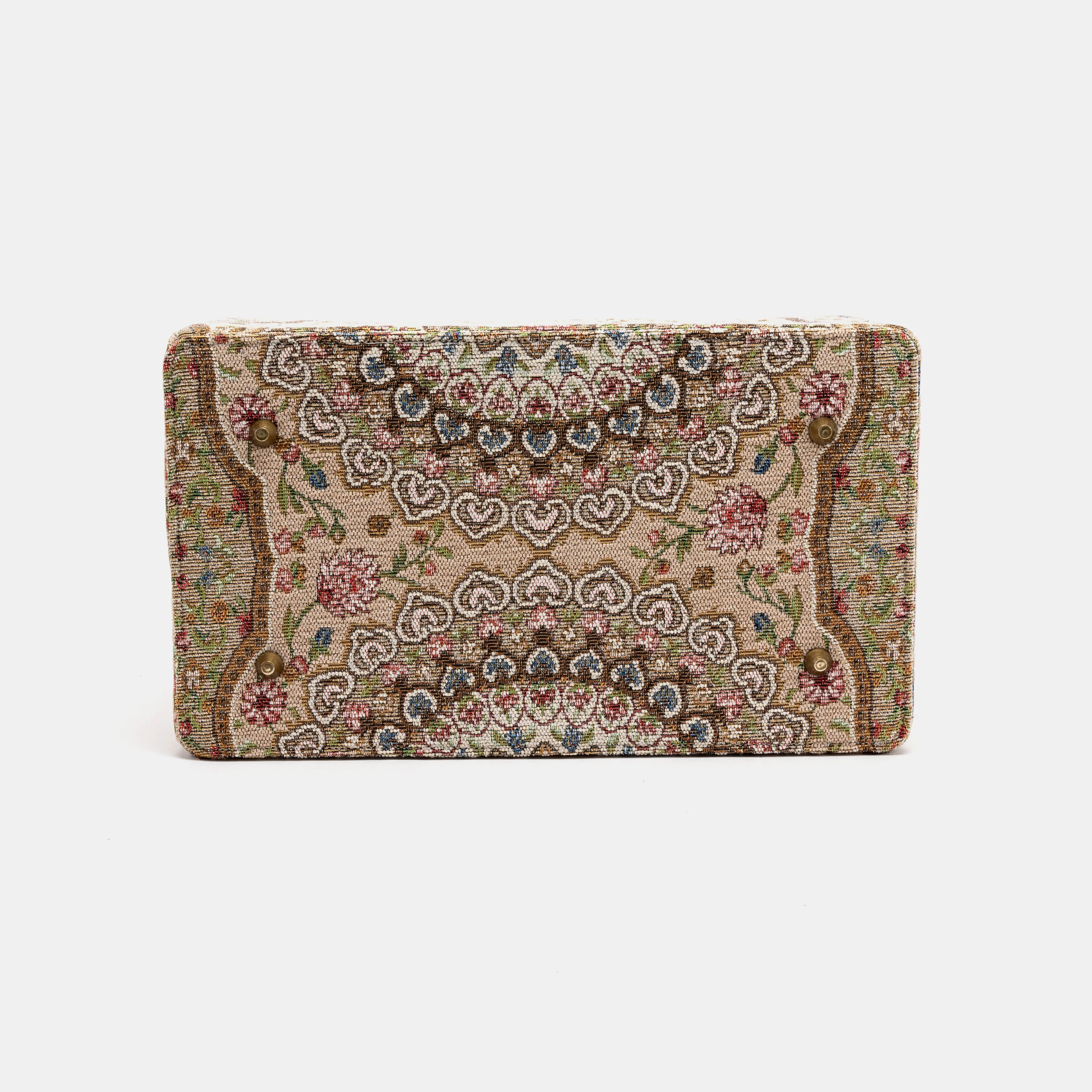 Oriental Beige Genevieve Carpet Gladstone Bag - Image 11