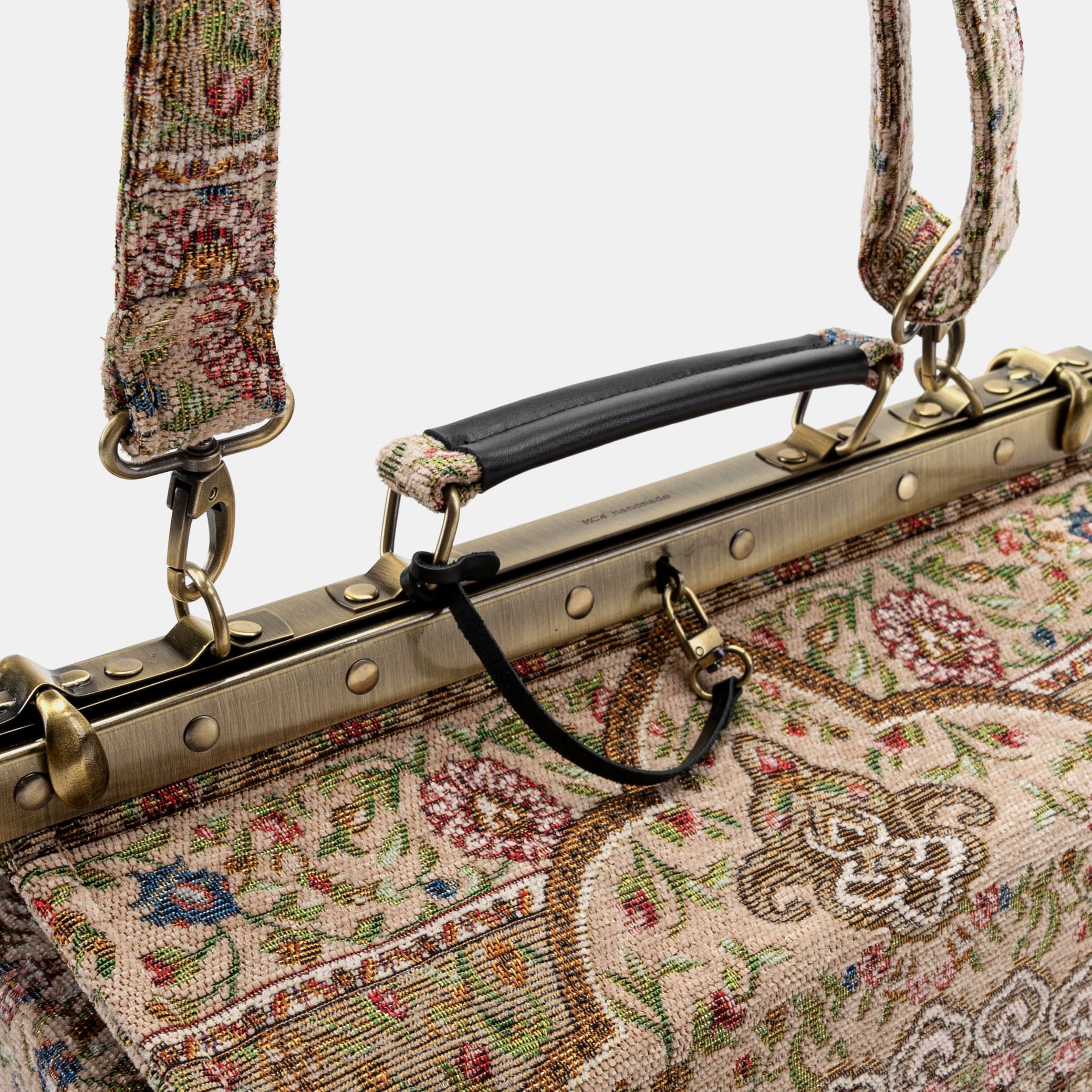 Oriental Beige Genevieve Carpet Gladstone Bag - Image 4