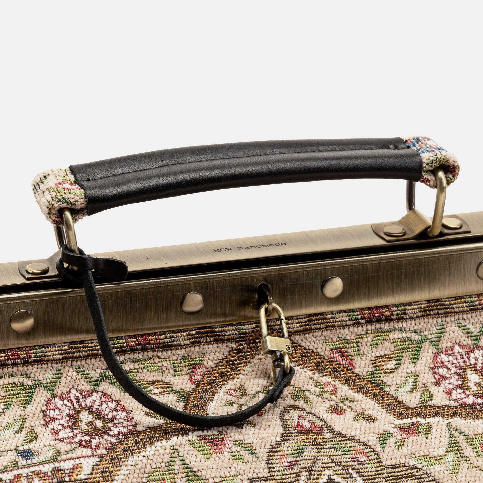 Oriental Beige Genevieve Carpet Gladstone Bag - Image 5