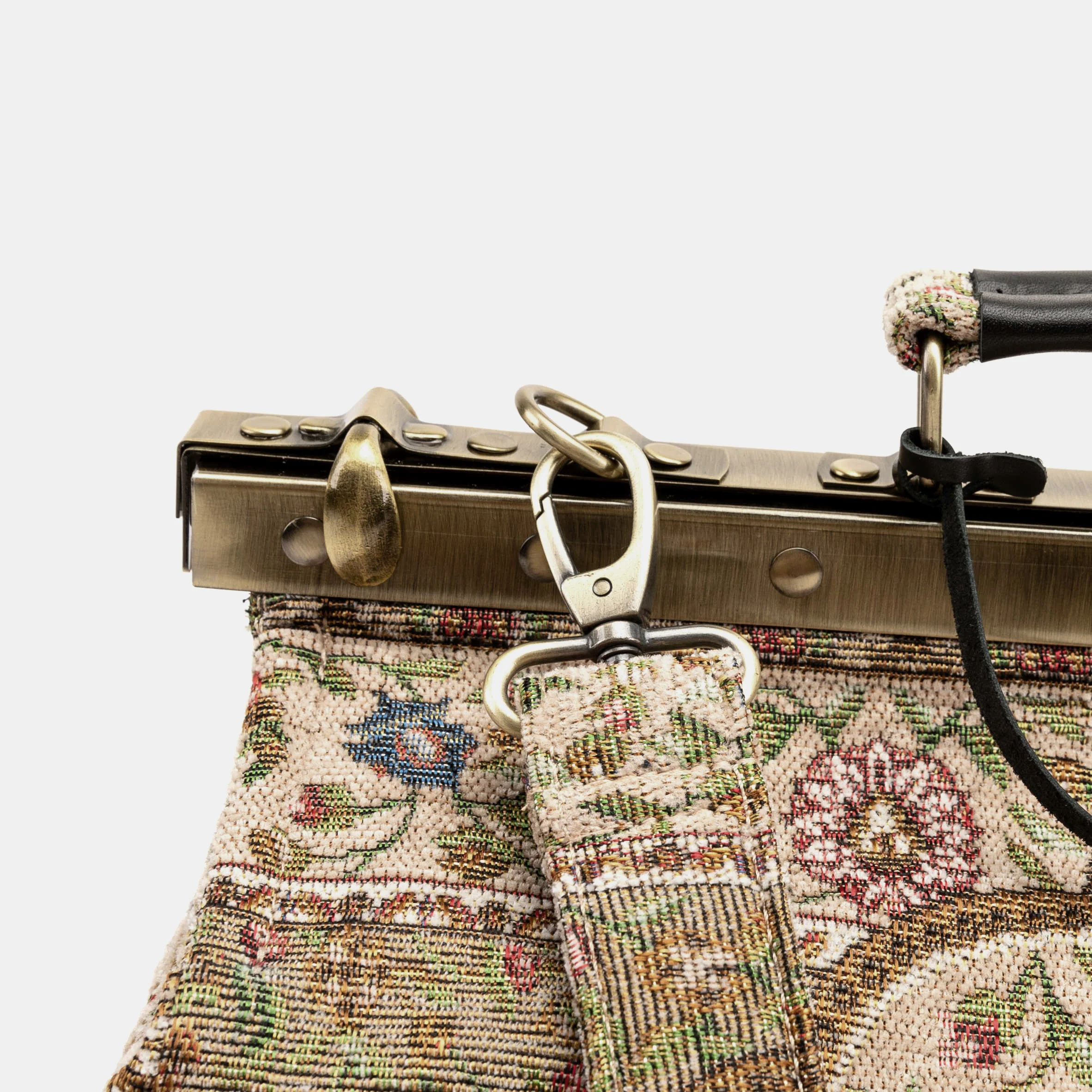 Oriental Beige Genevieve Carpet Gladstone Bag - Image 7