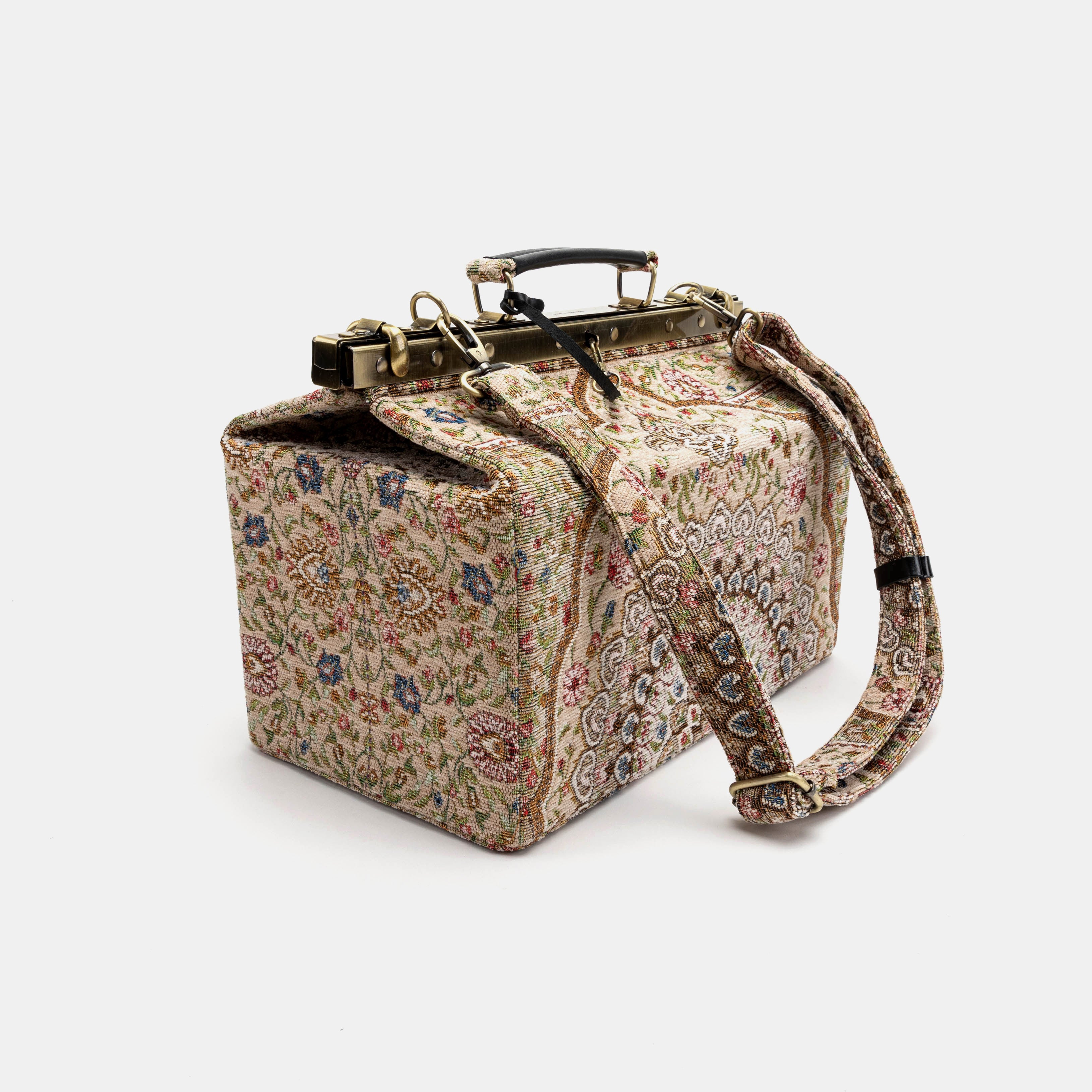Oriental Beige Genevieve Carpet Gladstone Bag - Image 9