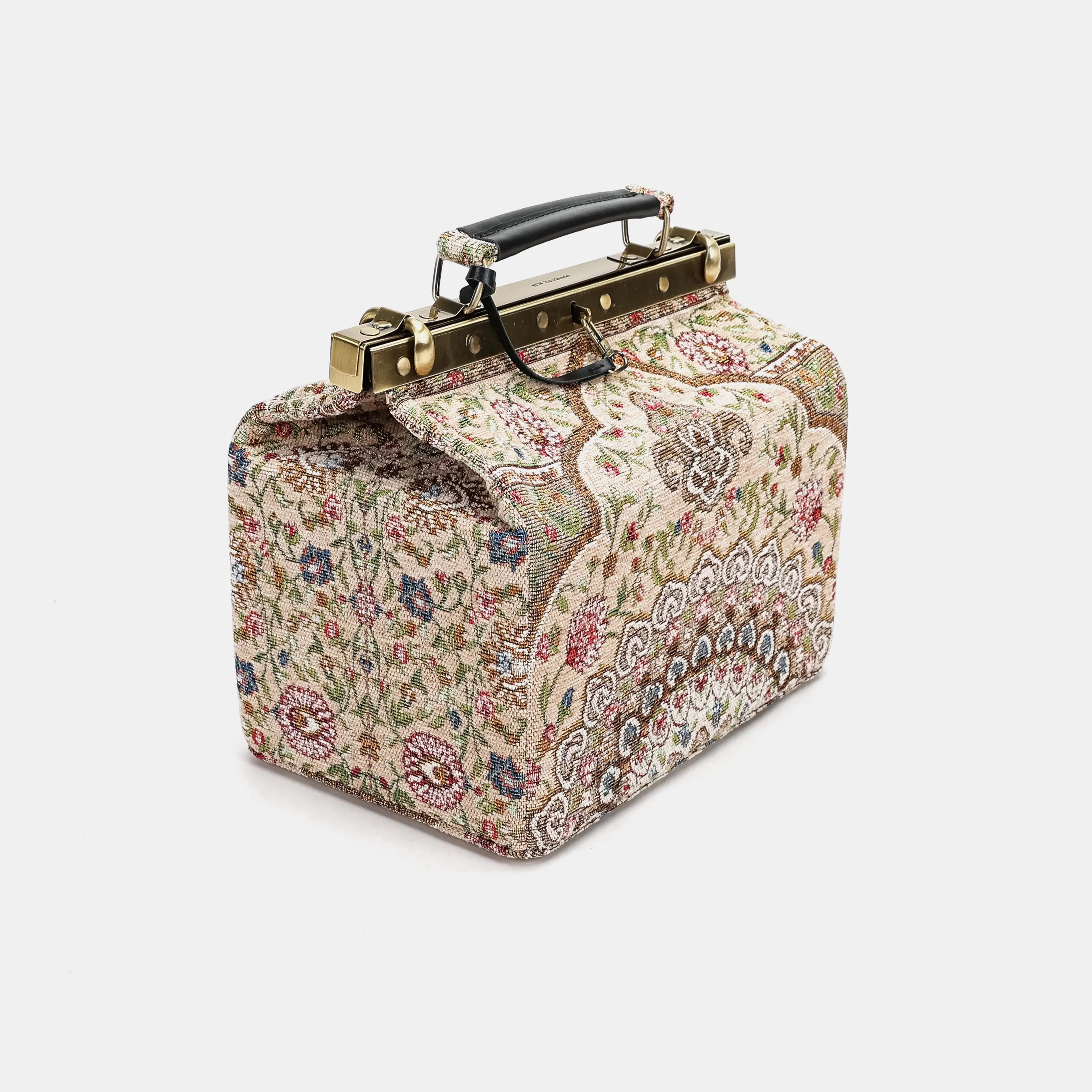 Oriental Beige Vivienne Carpet Purse Gladstone Bag - Image 4
