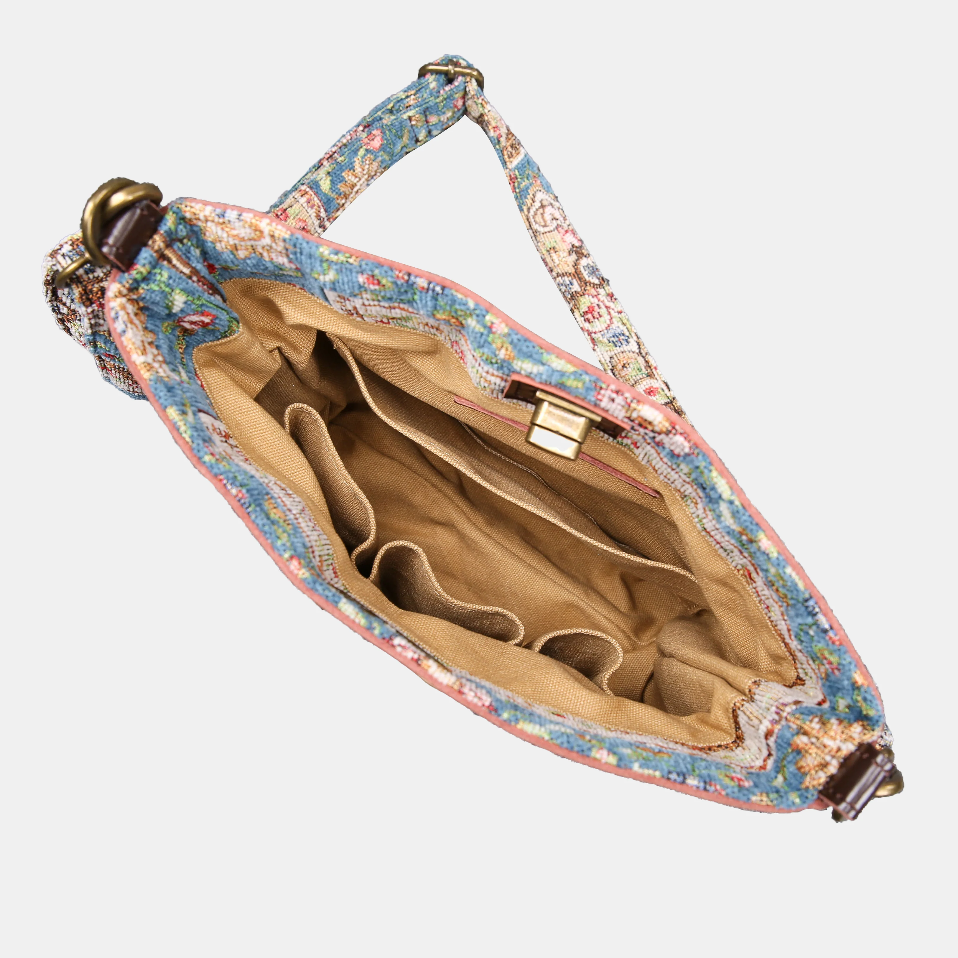 Oriental Blue Butterfly Crossbody Bag - Image 5