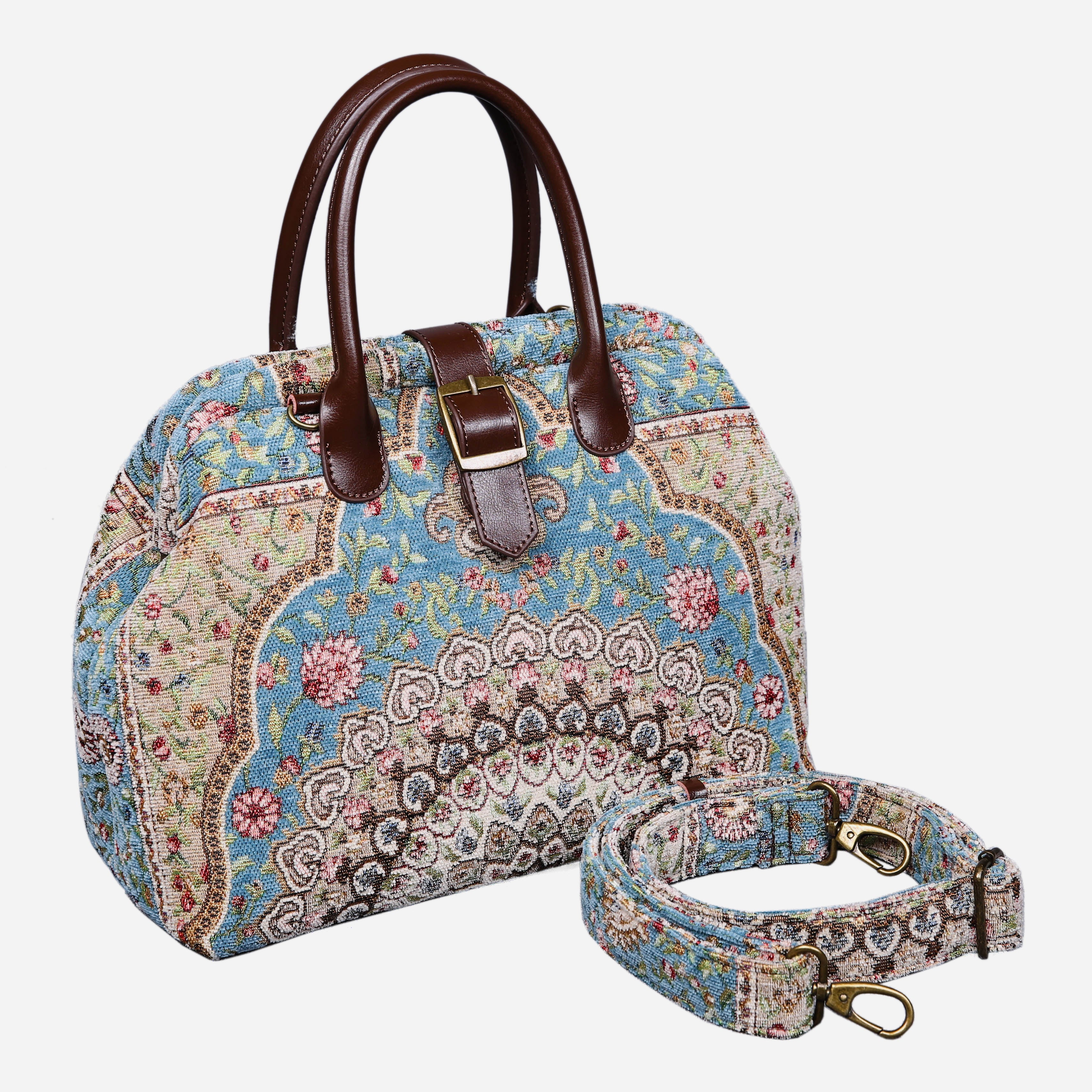 Oriental Blue Carpet Handbag Purse - Image 3