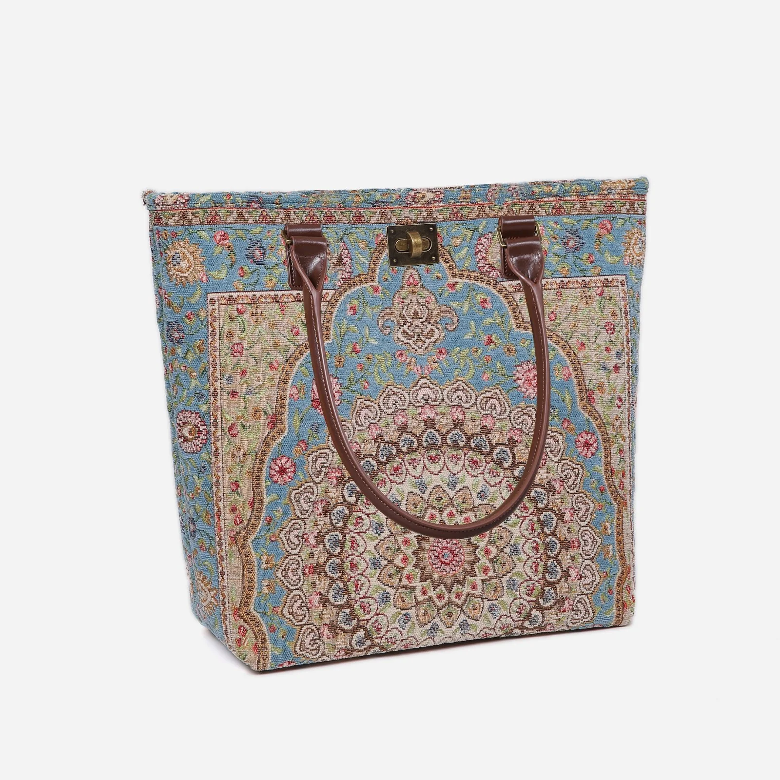 Oriental Blue Carpet Tote Shopper - Image 2
