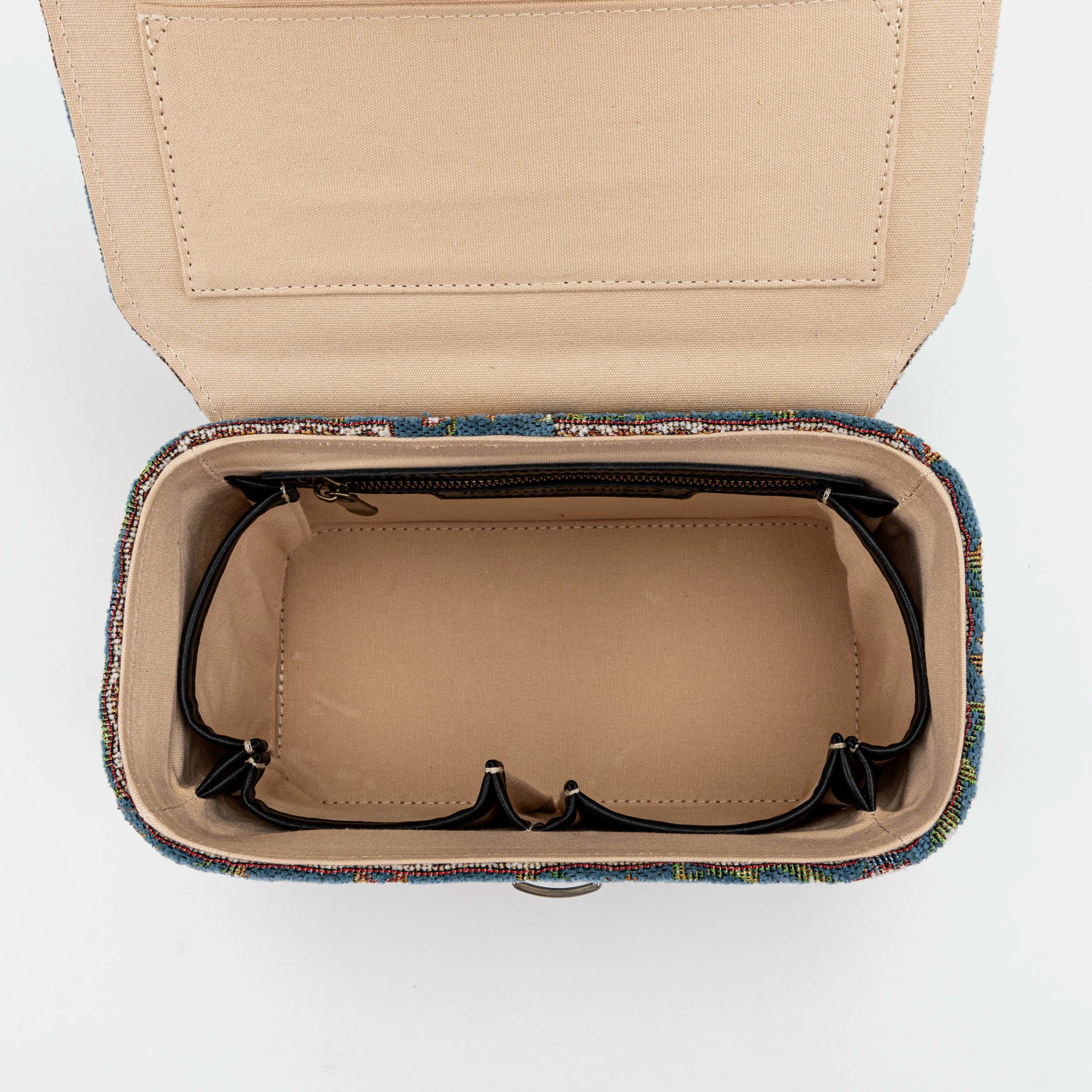 Oriental Blue Clara Medium Train Case Purse - Image 4
