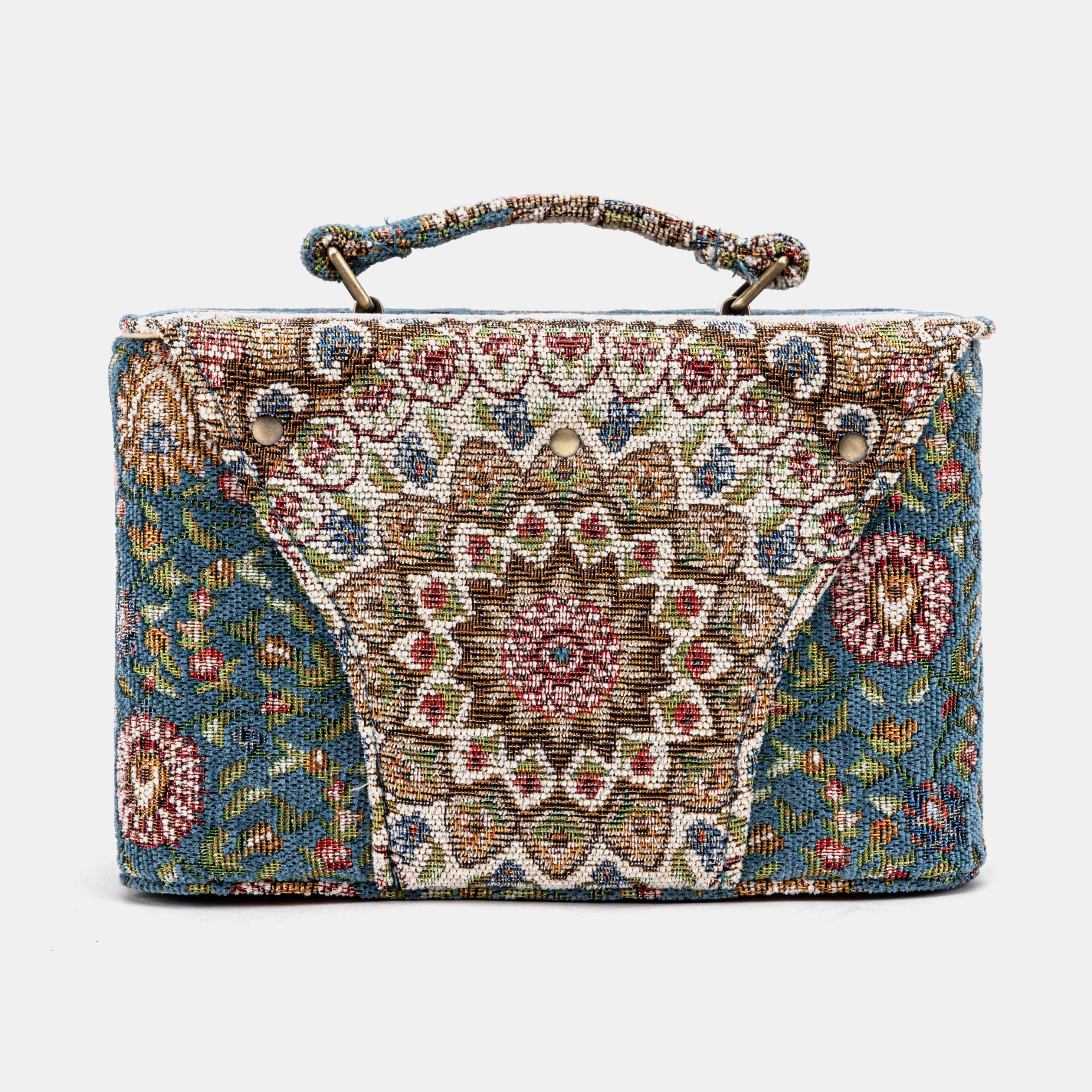 Oriental Blue Clara Medium Train Case Purse - Image 6