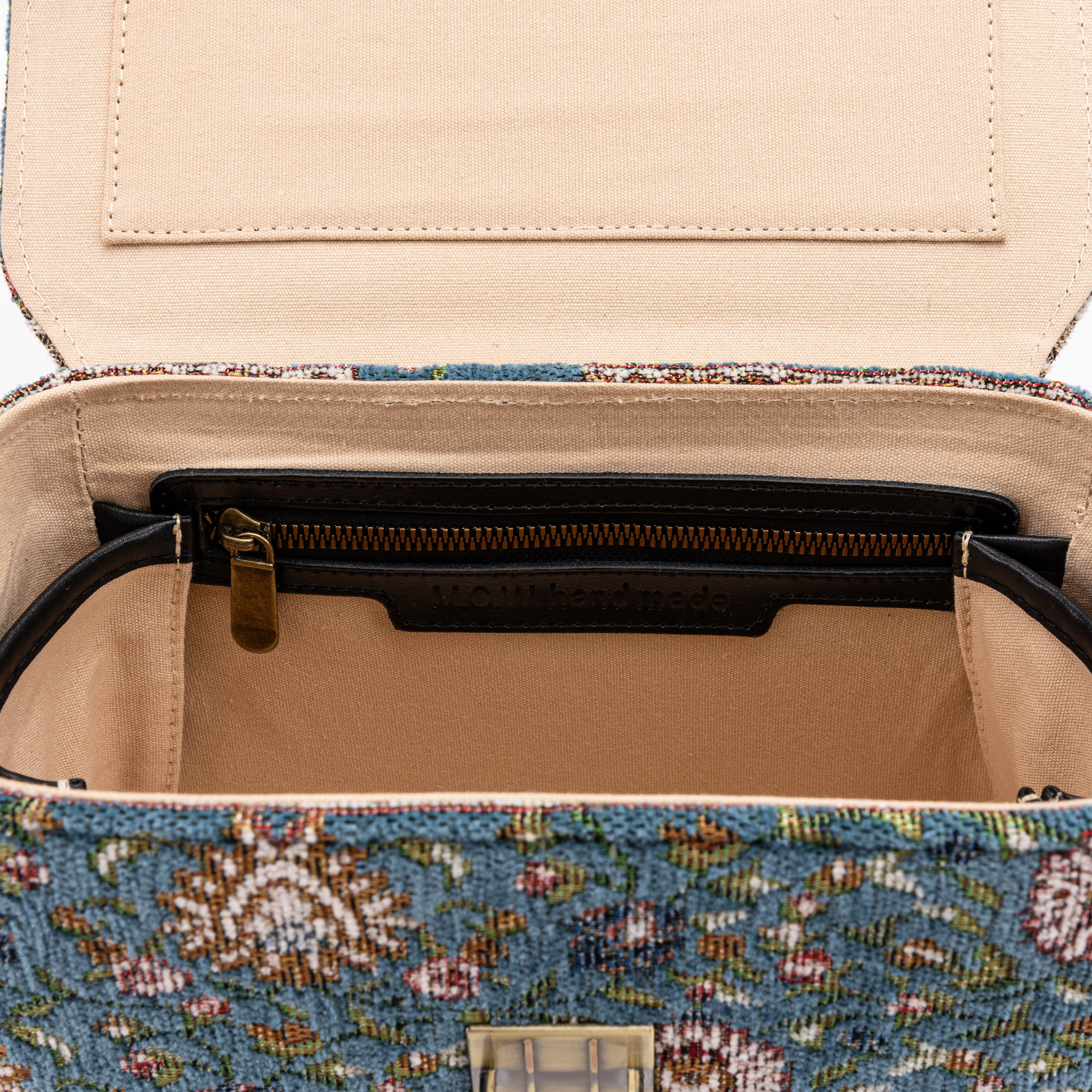 Oriental Blue Clara Medium Train Case Purse - Image 8