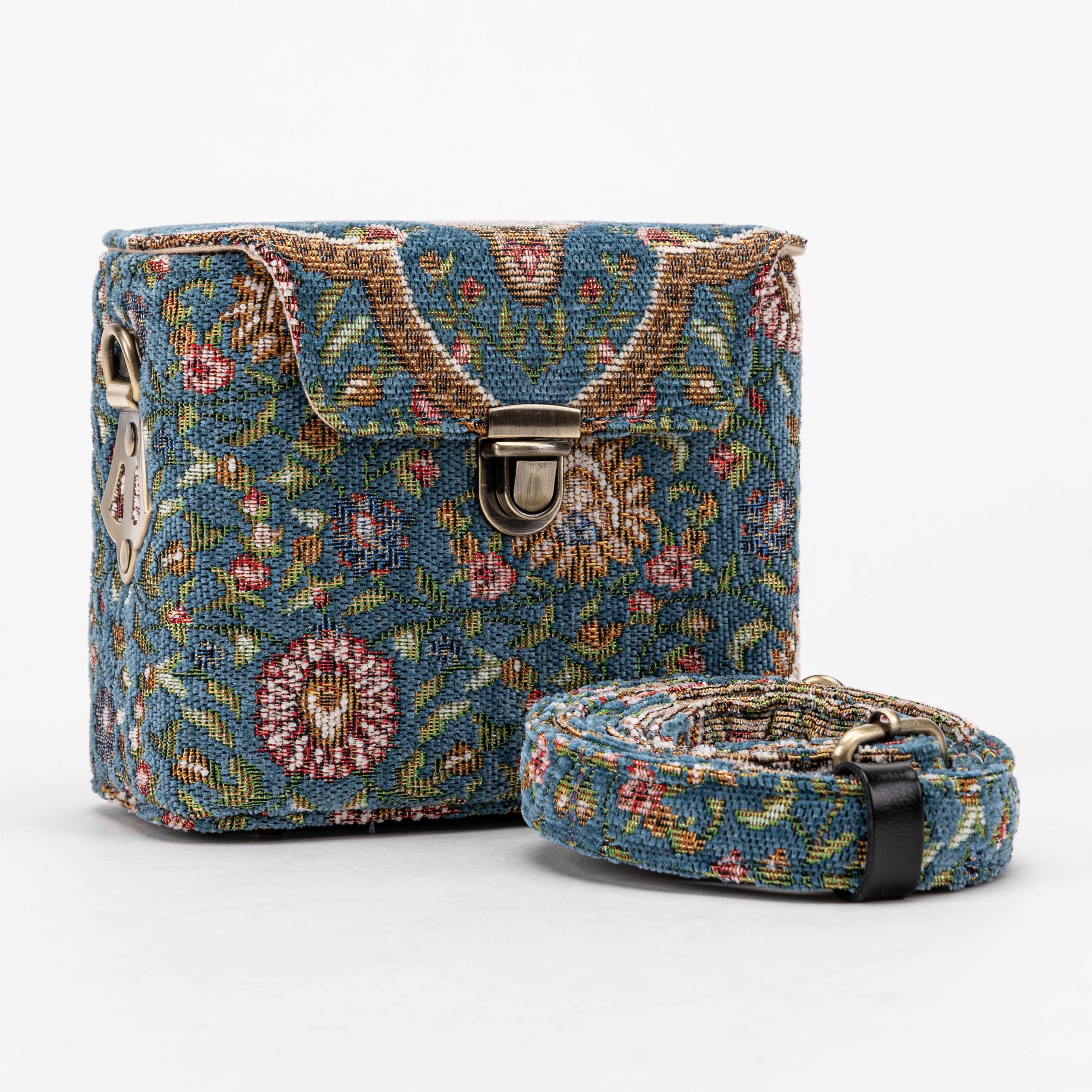 Oriental Blue Emma Small Train Case Crossbody - Image 2
