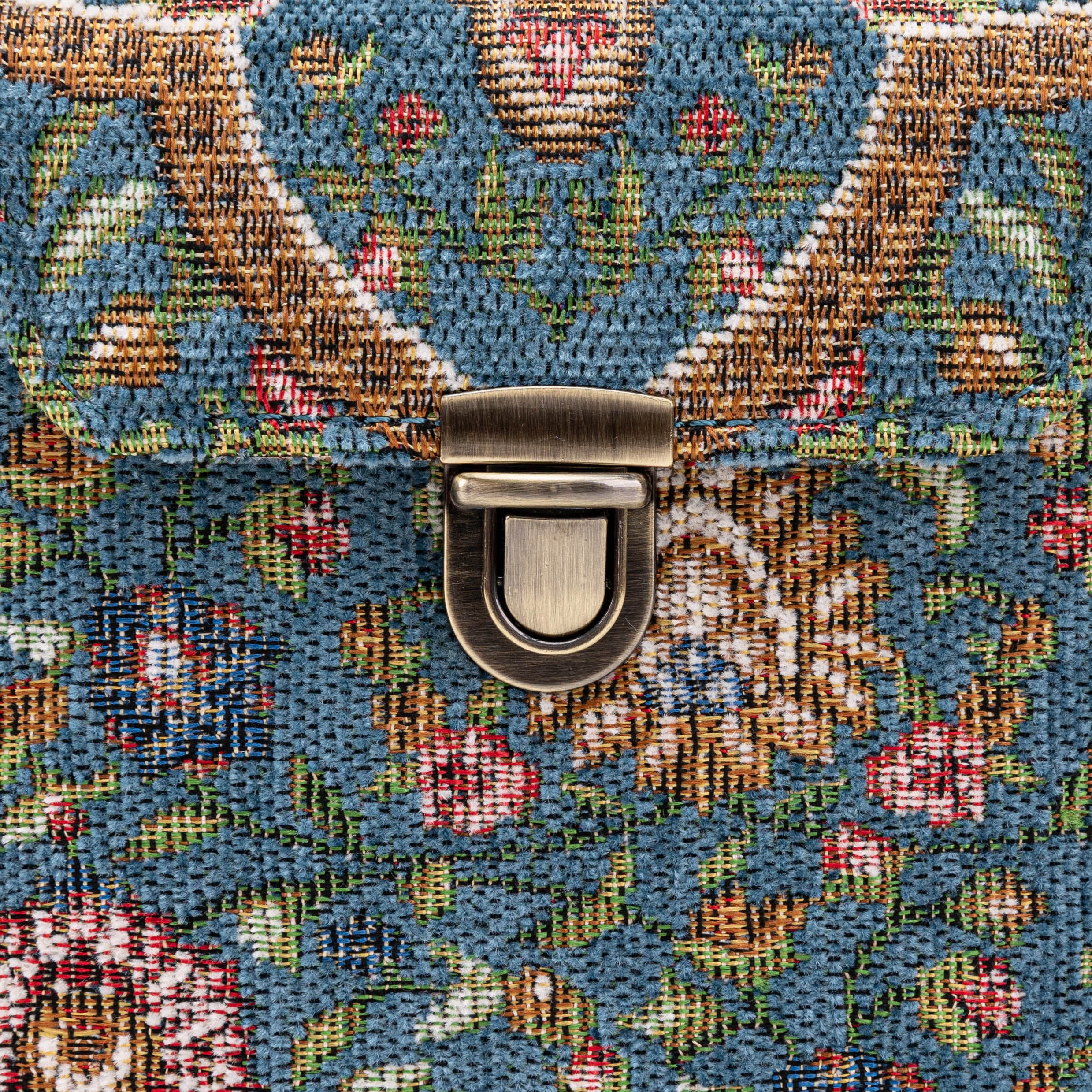 Oriental Blue Emma Small Train Case Crossbody - Image 5