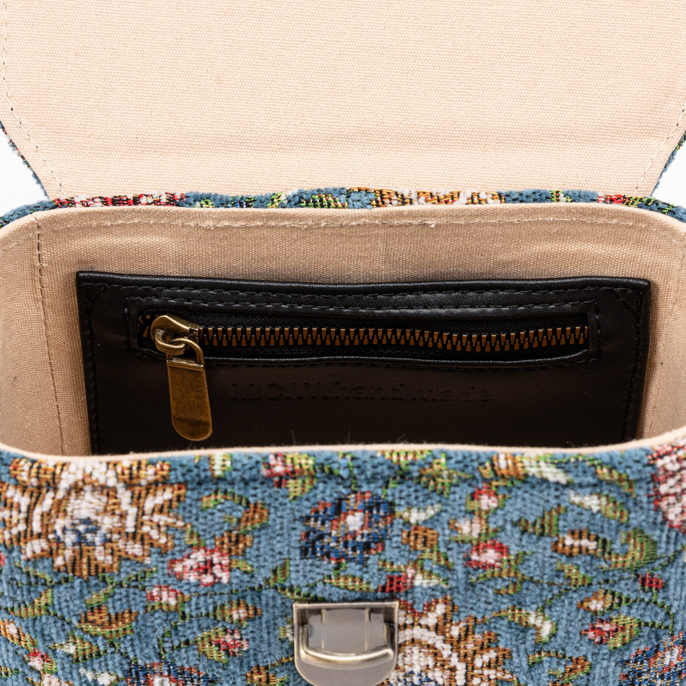 Oriental Blue Emma Small Train Case Crossbody - Image 9