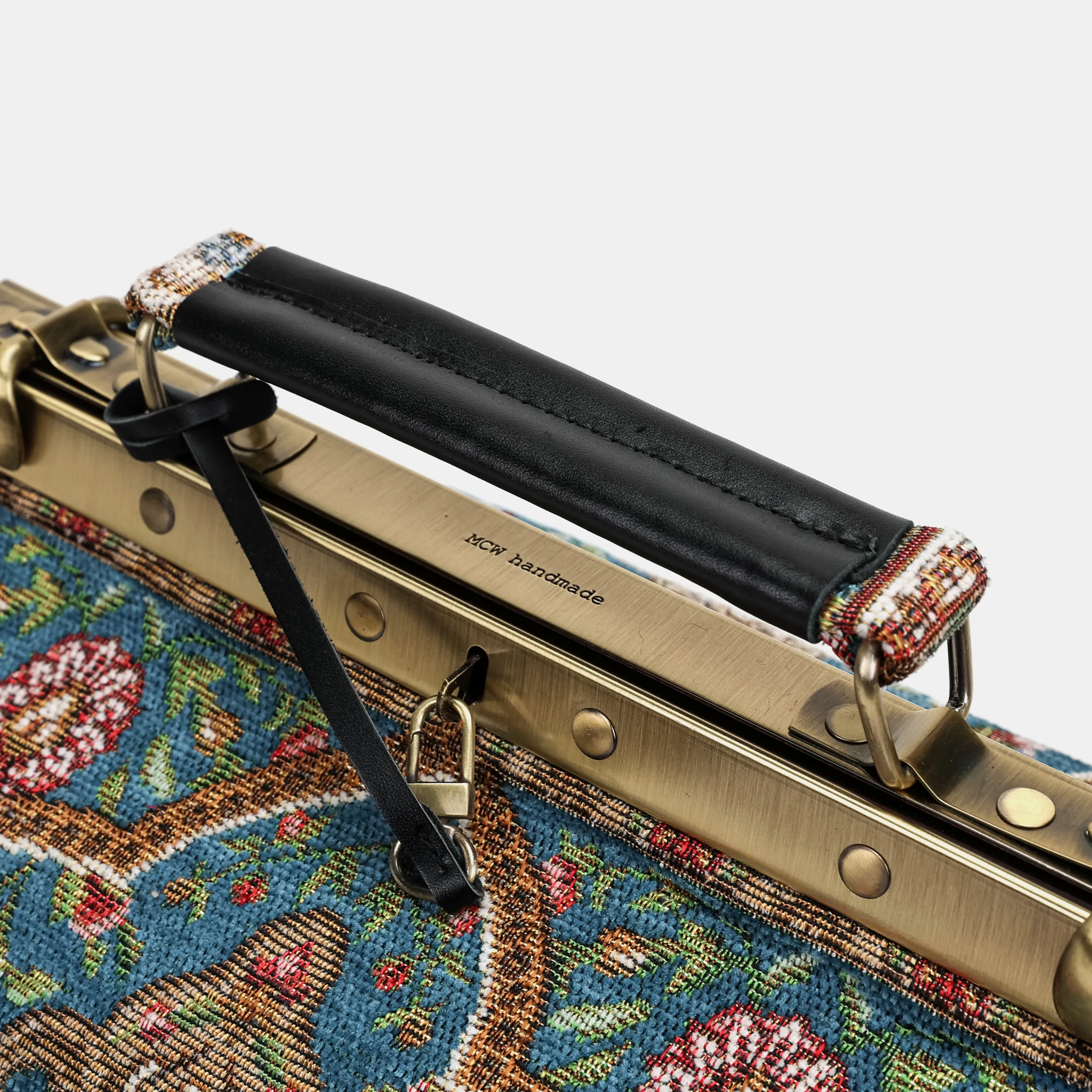 Oriental Blue Vivienne Carpet Purse Gladstone Bag - Image 7