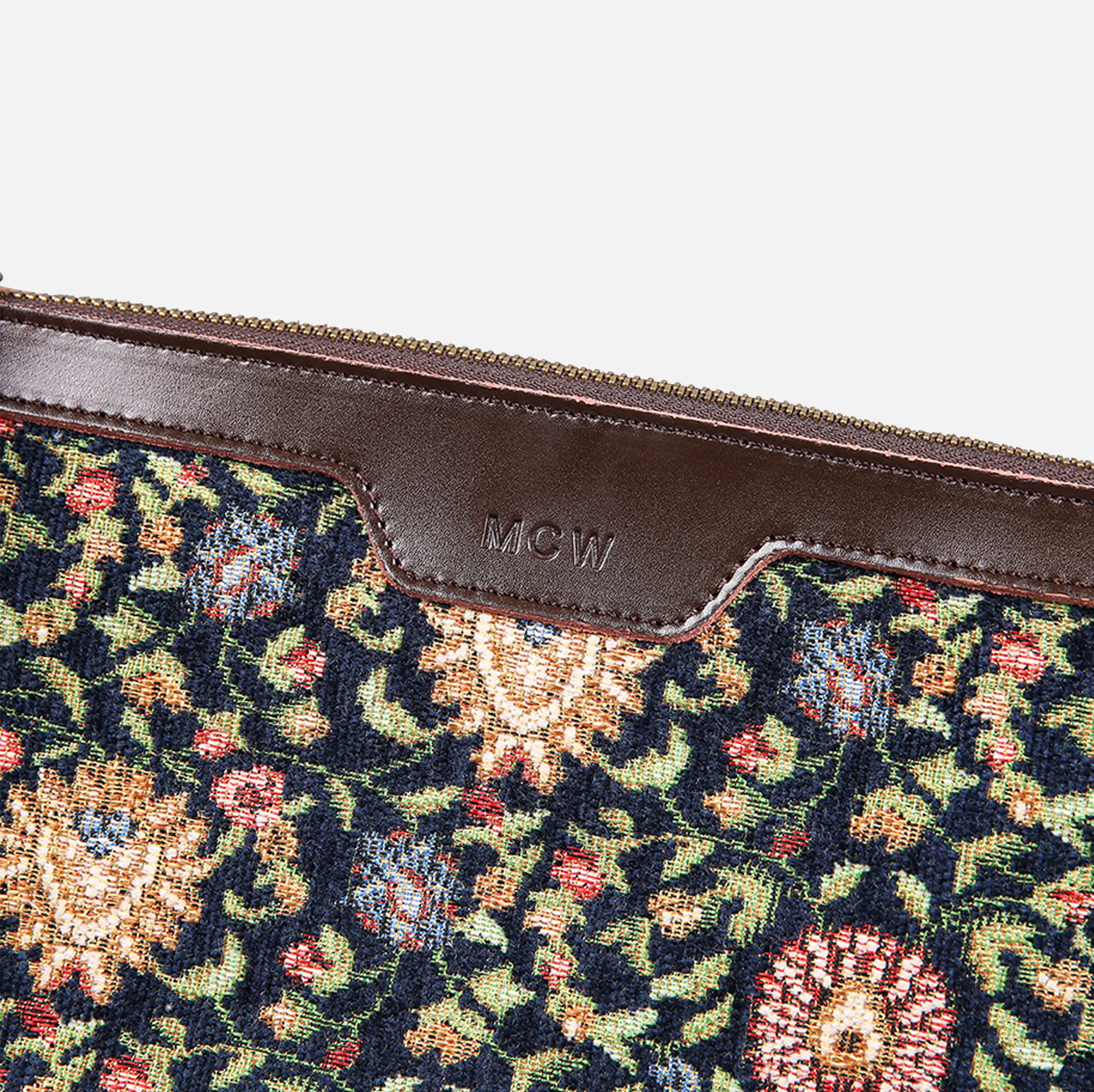 Oriental Navy Carpet Makeup Bag - Image 3