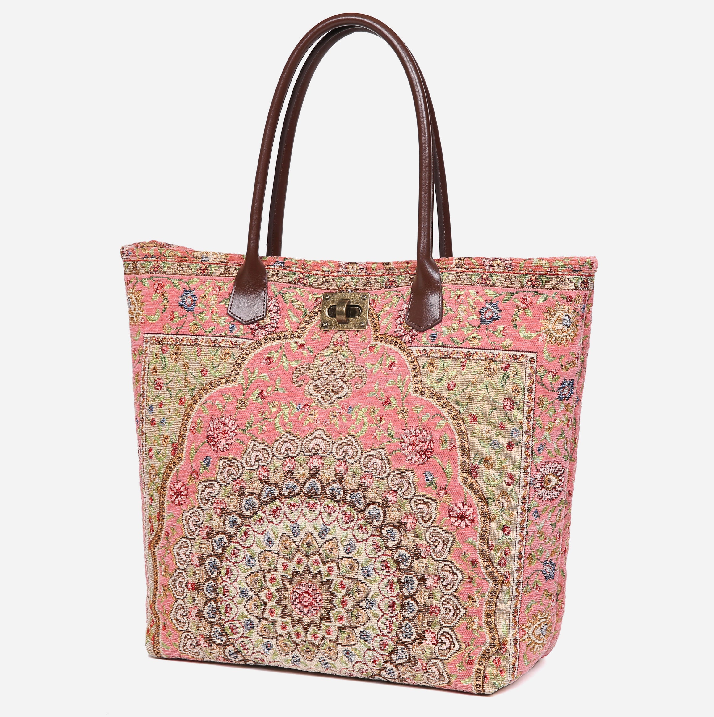 Oriental Pink Carpet Tote Shopper - Image 3