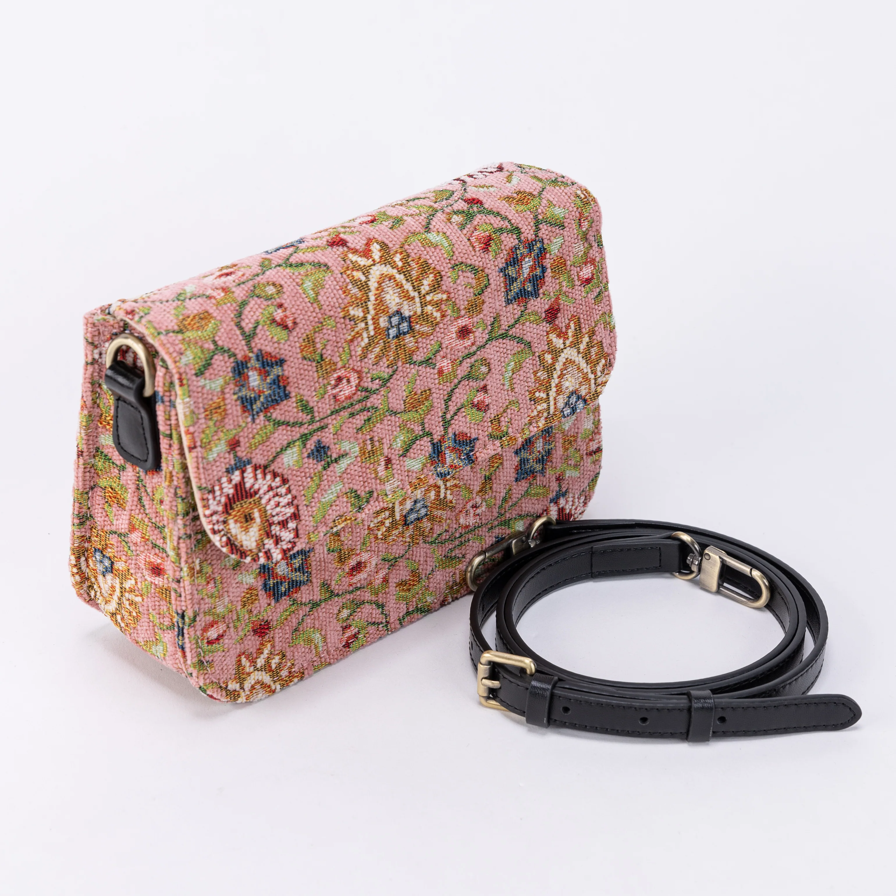 Oriental Pink Flap Crossbody Bag - Image 2